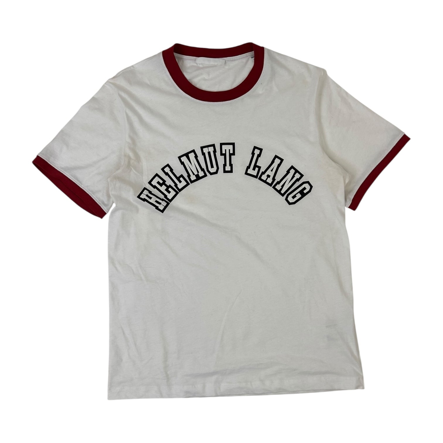 Helmut Lang HL Prep Logo Ringer T-Shirt White