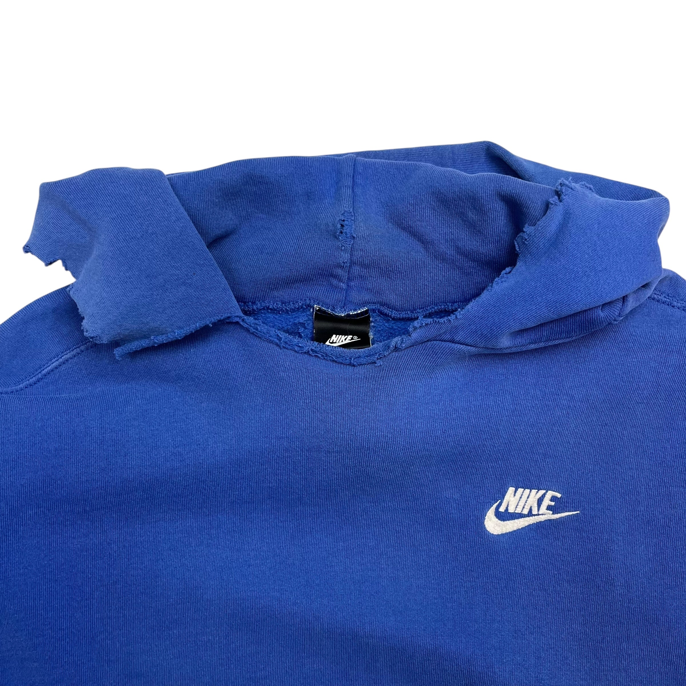 Vintage Nike Blank Hoodie Blue