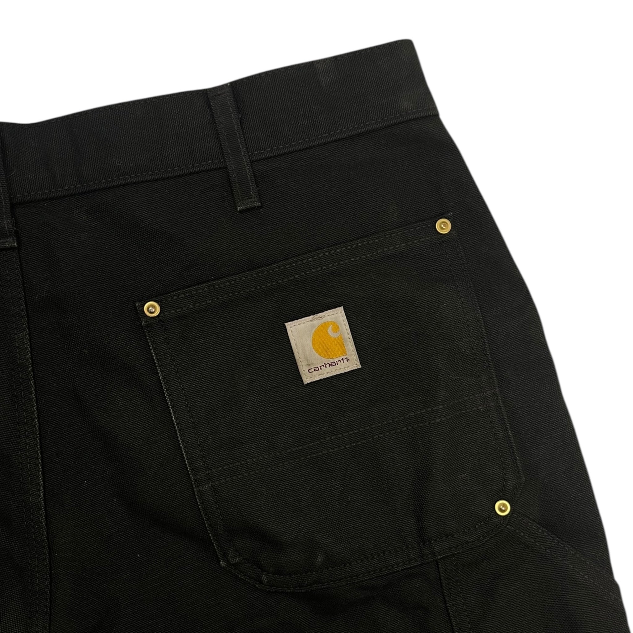 Vintage Carhartt Loose Fit Double Knee Dungarees Black