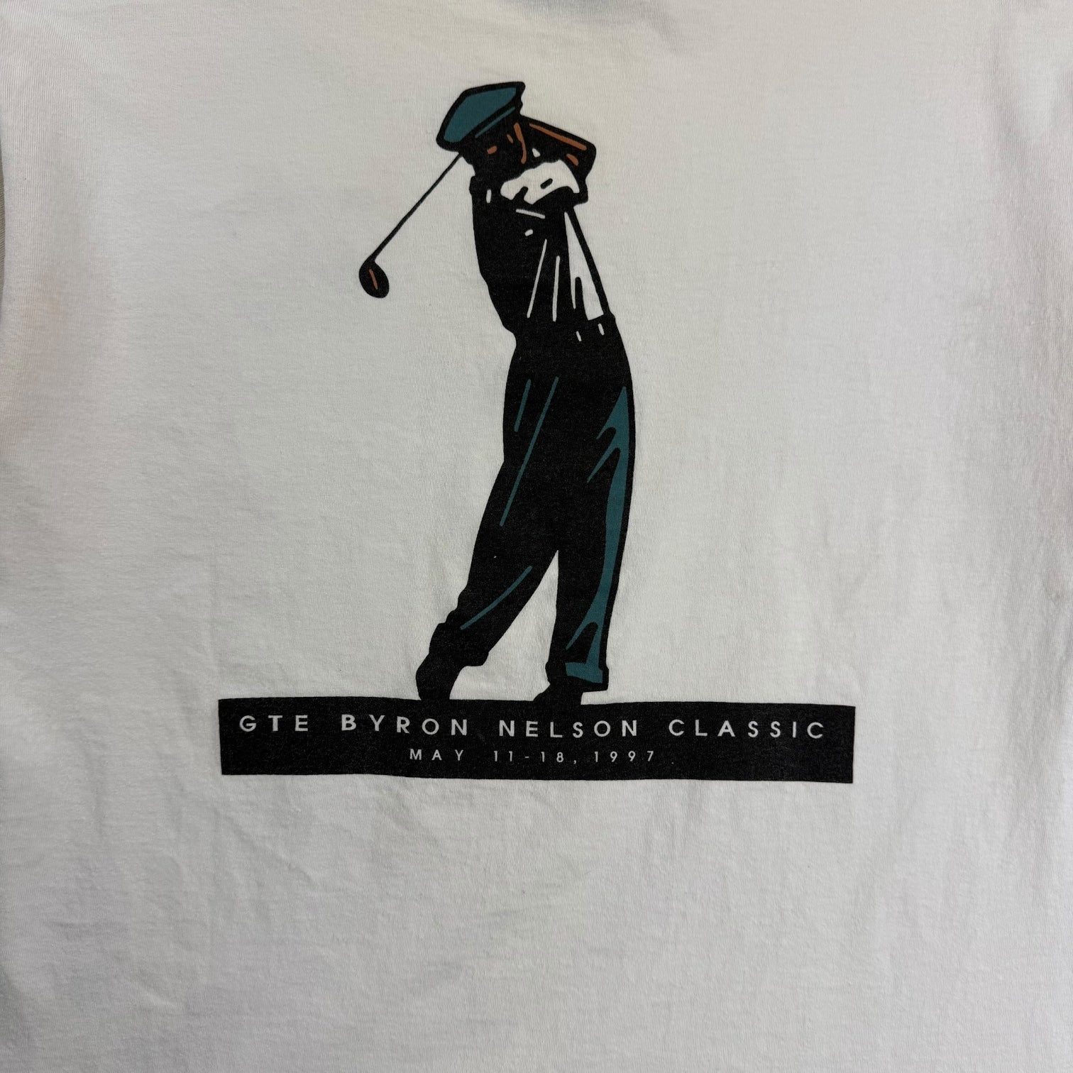 Vintage 30th Annual GTE Byron Nelson Classic Golf Tournament Tee White