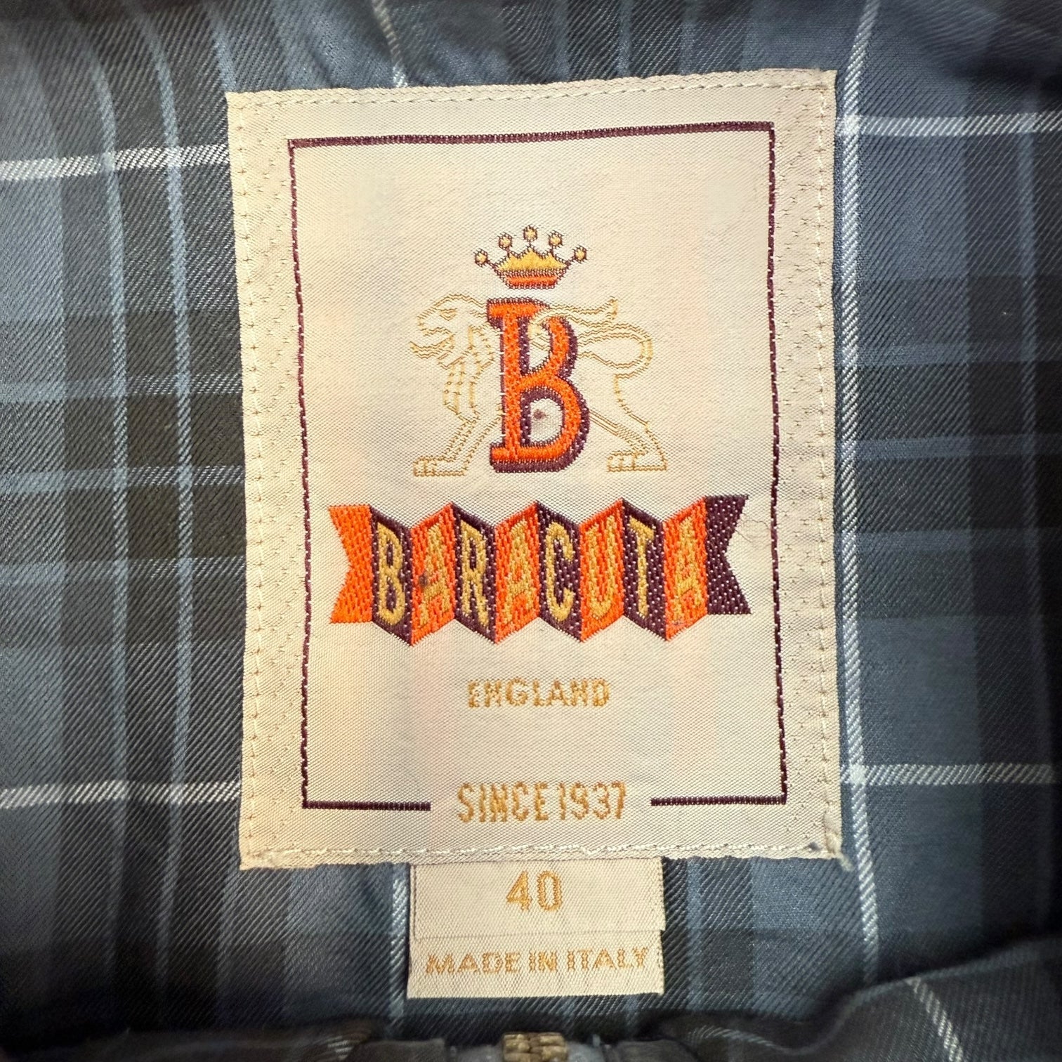Vintage Baracuta Jacket Grey