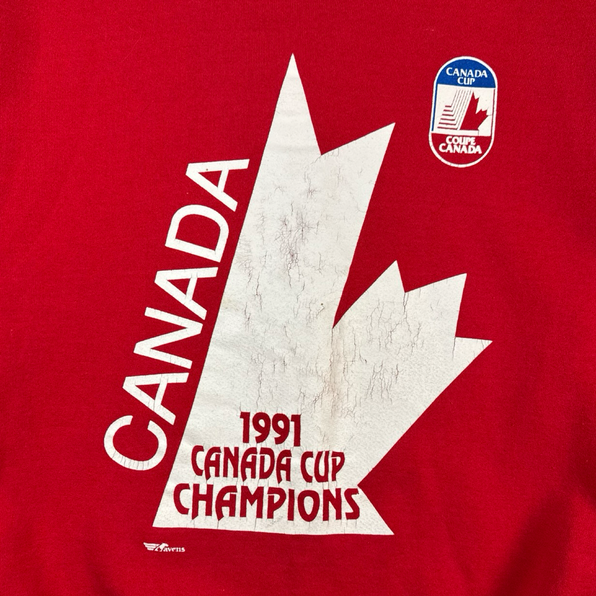 1991 Team Canada Cup Champions Crewneck Red