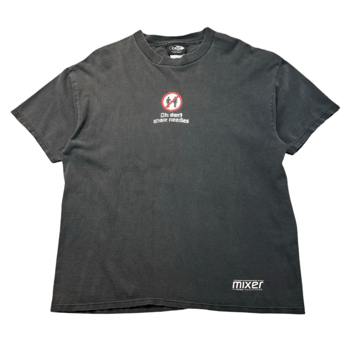 Vintage Mixermag “DJs Dont Share Needles” Tee Faded Black