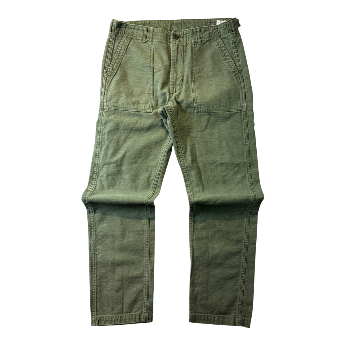 orSlow Slim Fit Fatigue Pants Green