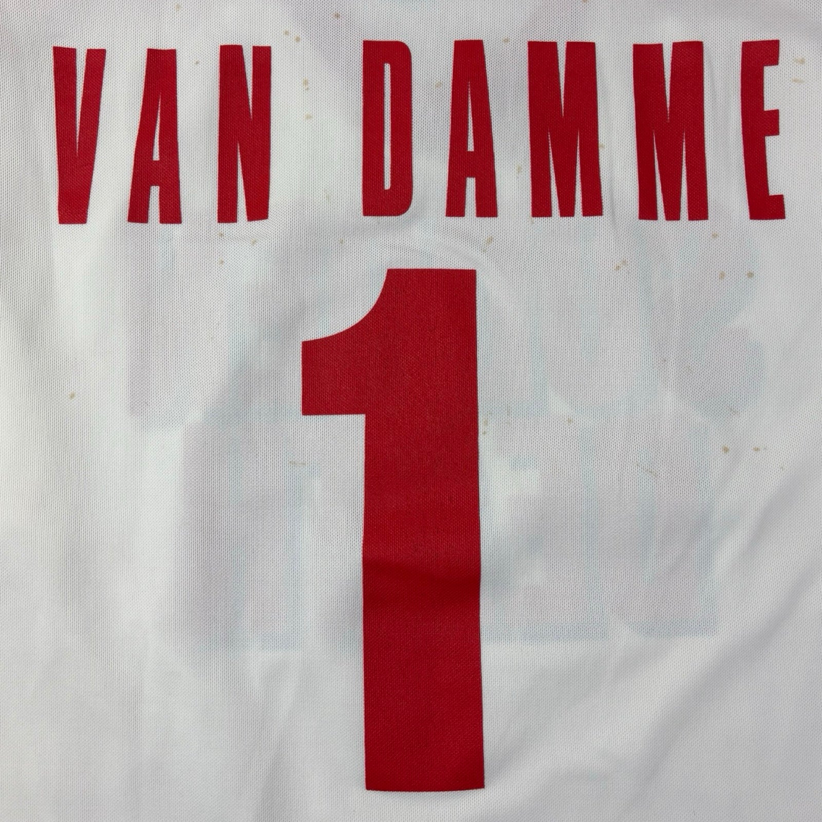 1995 CCM Jean-Claude Van Damme Sudden Death Promo Hockey Jersey