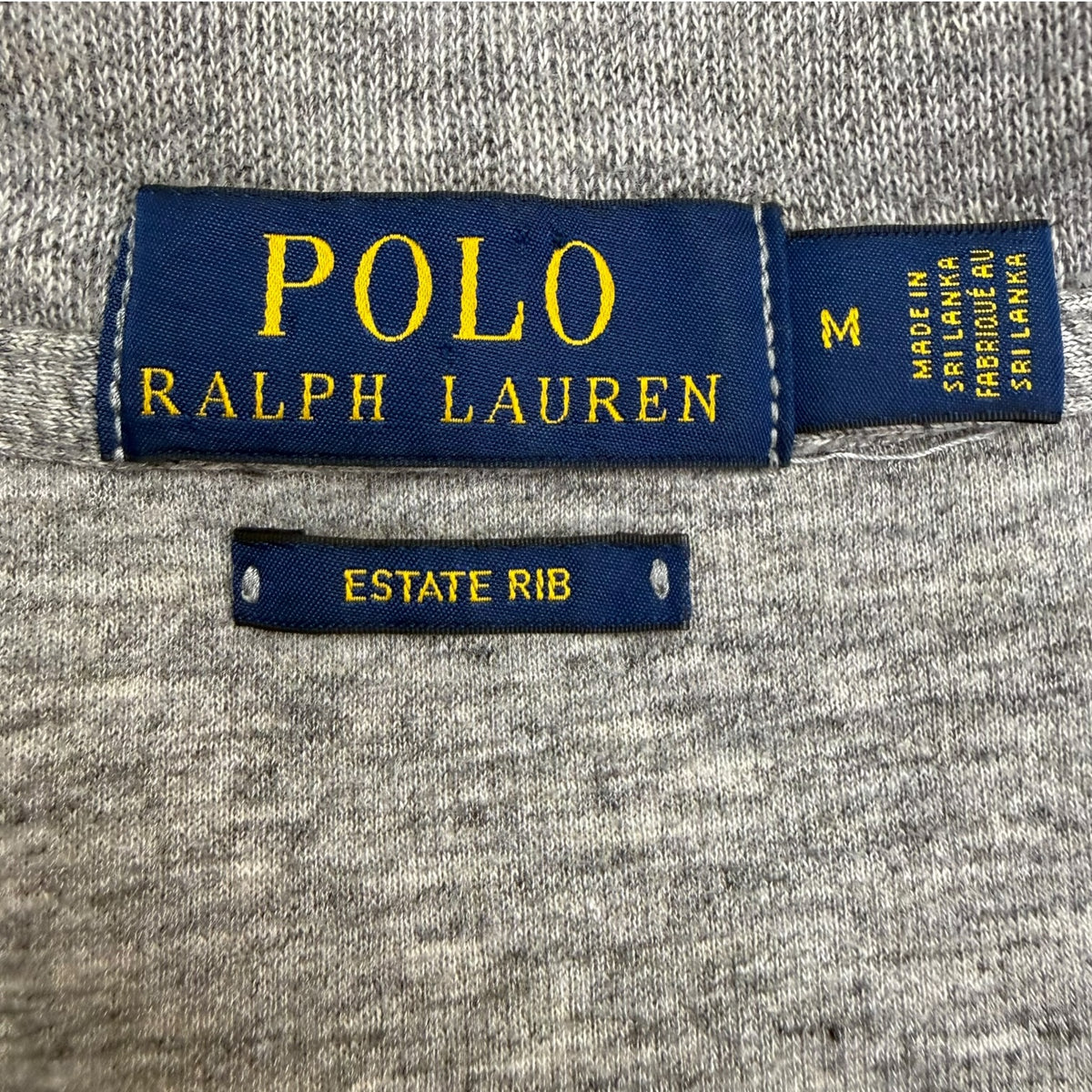 Polo Ralph Lauren Estate Rib Quarter Zip Grey