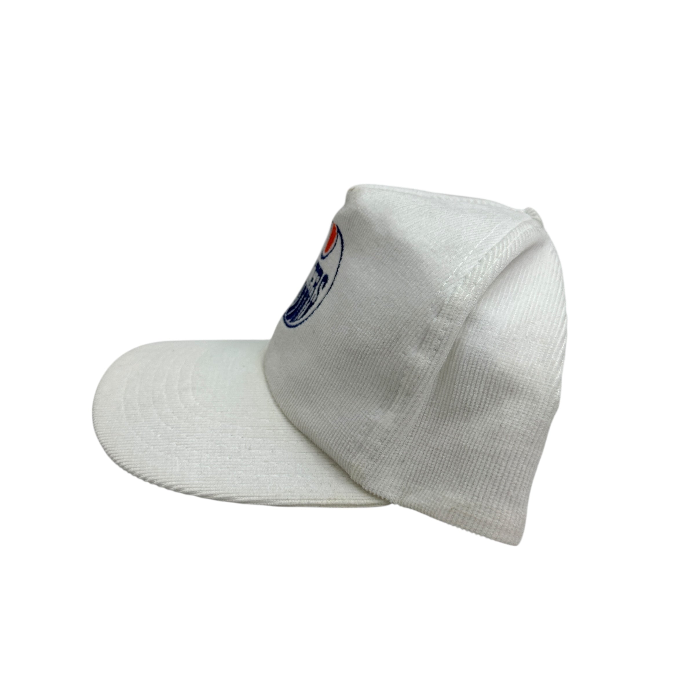 Vintage Edmonton Oilers Corduroy Snapback White