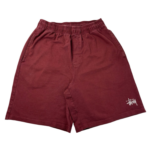 Stussy Heavy Jersey Shorts Wine