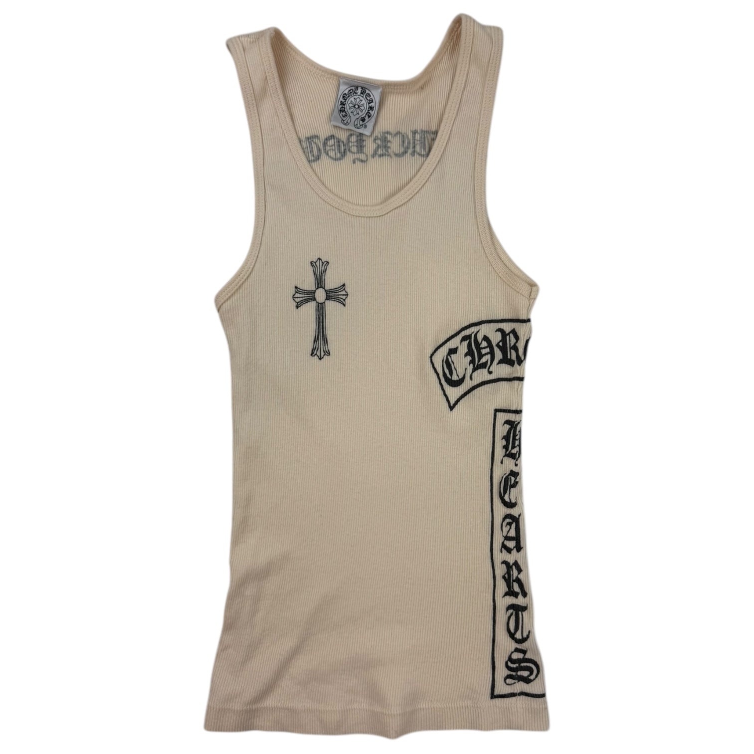 Vintage Chrome Hearts Women’s Tank Top Cream