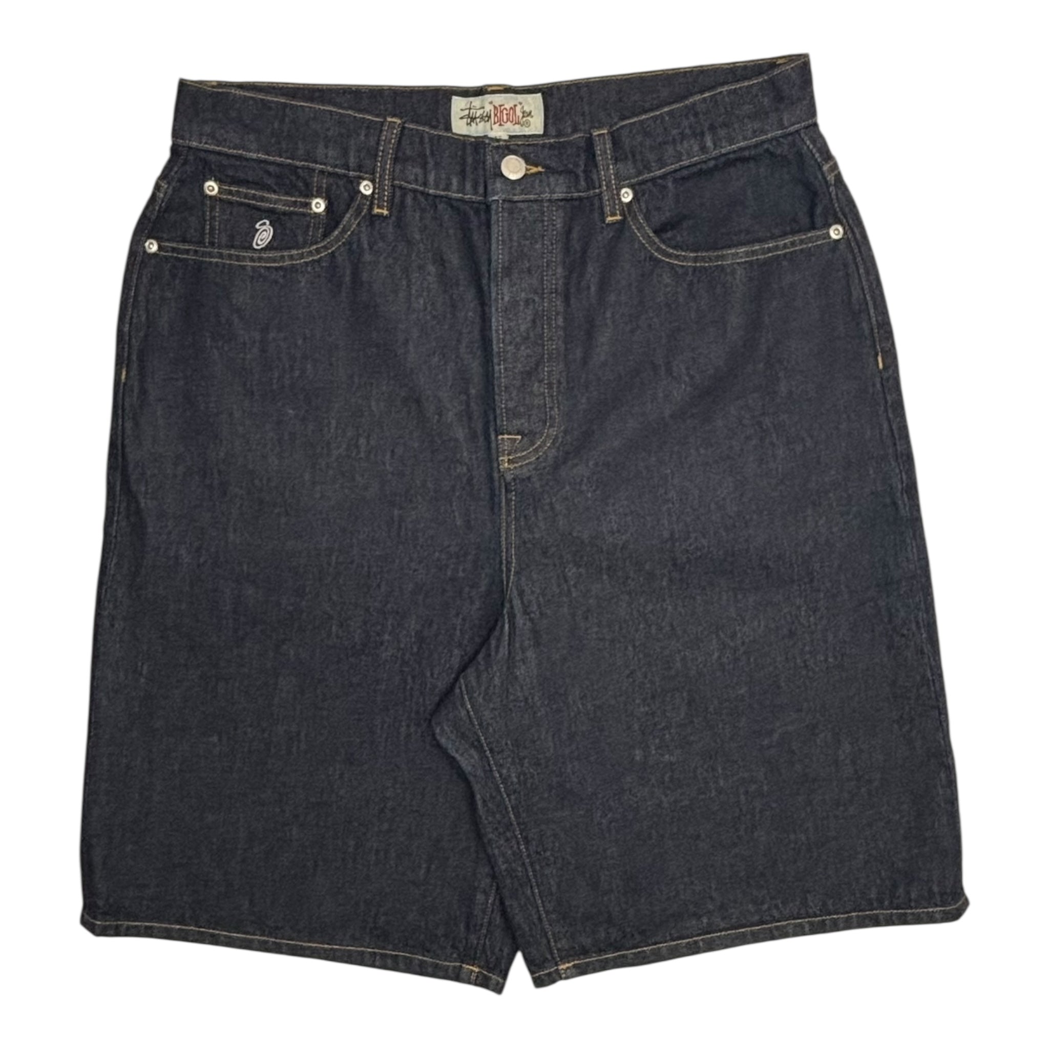 Stussy Big Ol Denim Shorts Rinsed Indigo