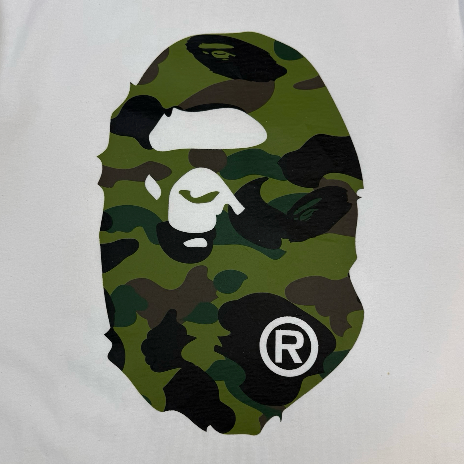 BAPE 1st Camo Big Head Ape Tee White