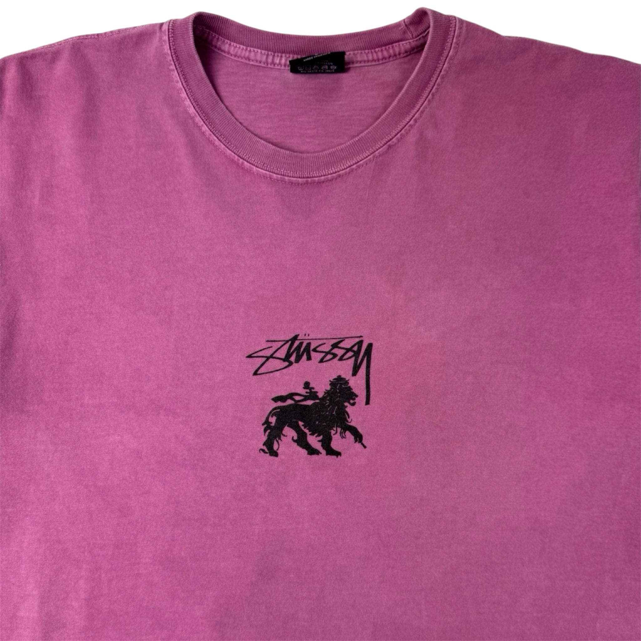 Stussy Long Haul Pigment Dyed T-Shirt Berry