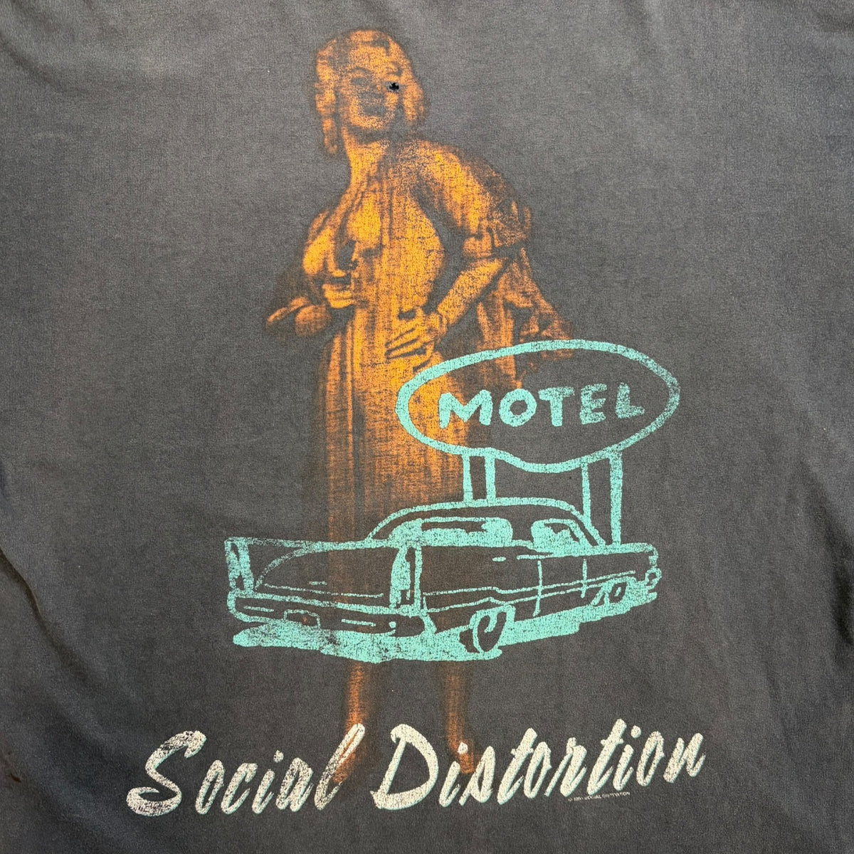 Vintage 1996 Social Distortion "Motel” Long-Sleeve Black