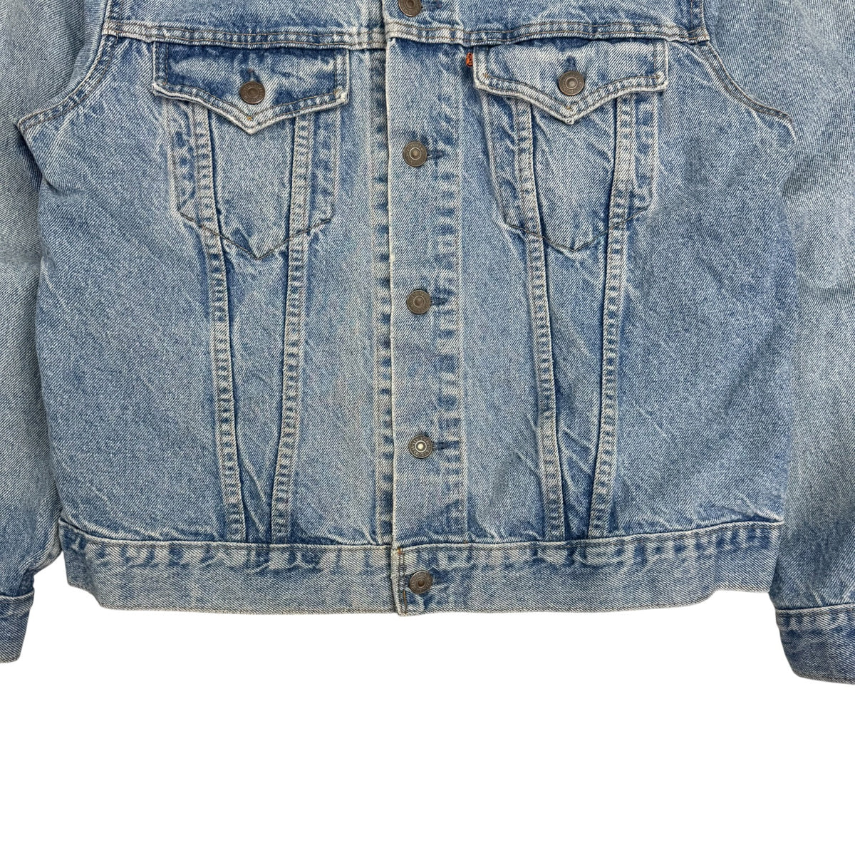 Vintage Levi’s Orange Tab Denim Button Up Jacket Light Wash
