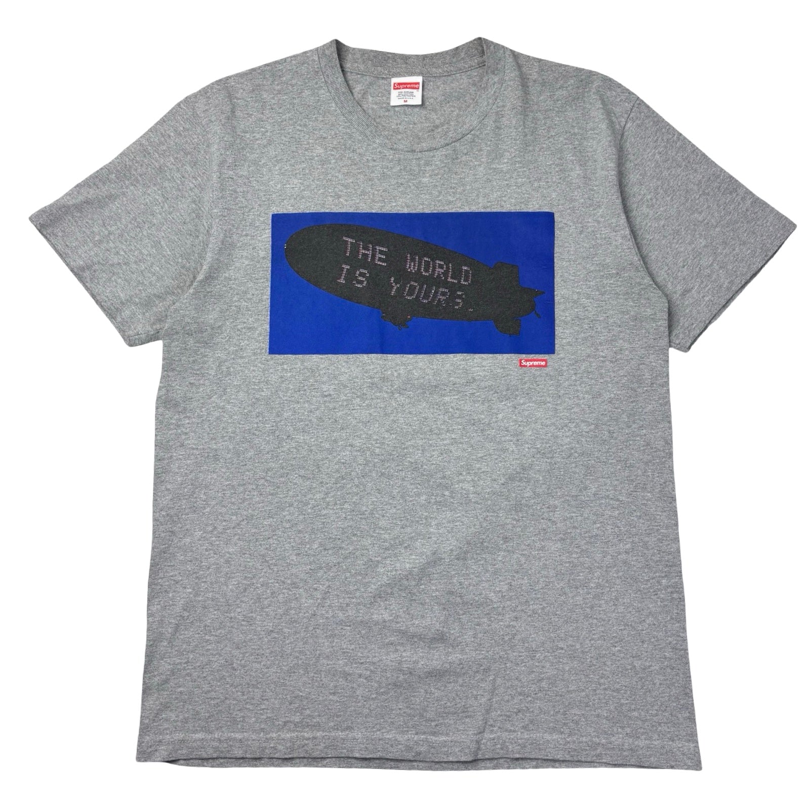 Supreme Scarface Blimp FW17 T-Shirt Heather Grey