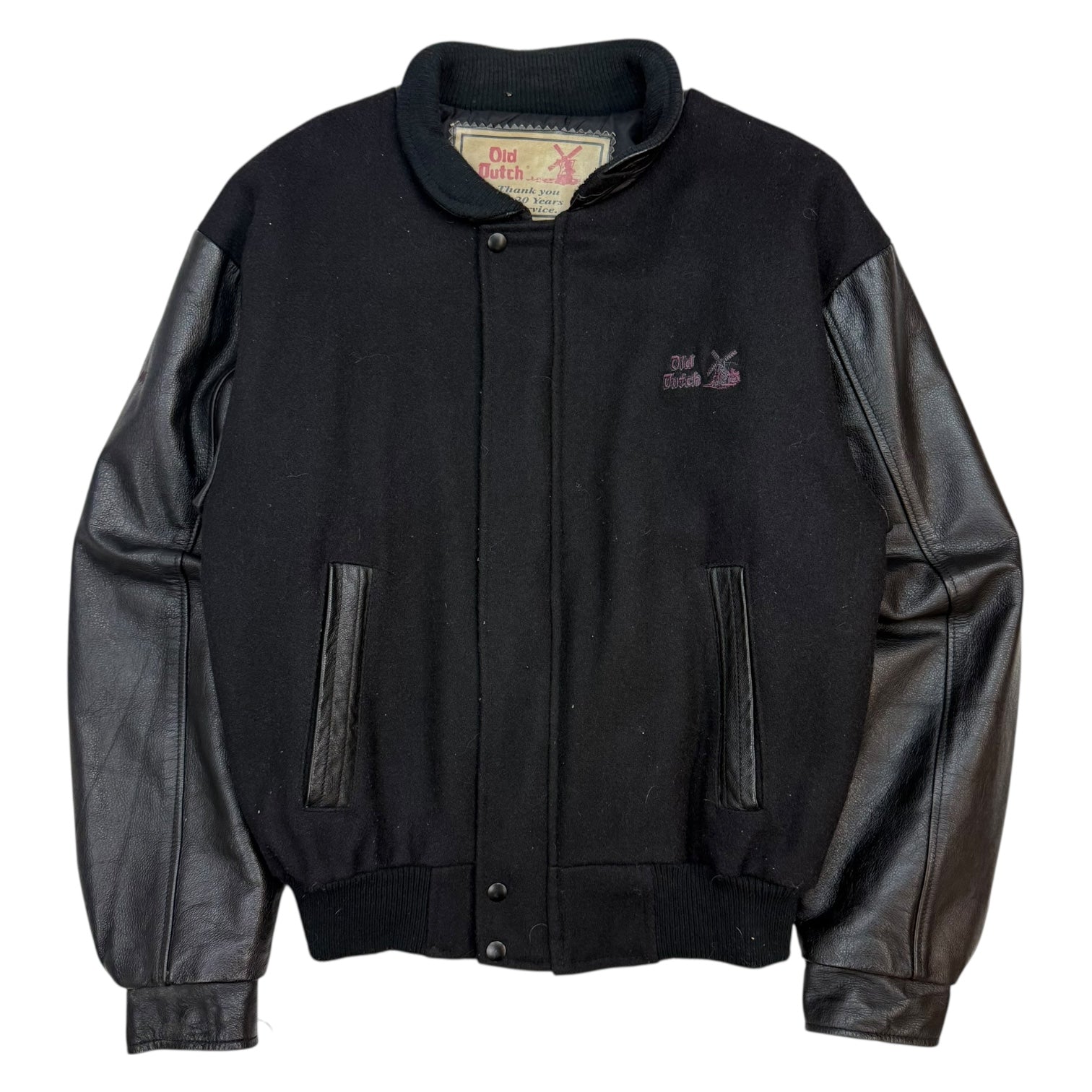 Vintage Old Dutch Chips Leather Jacket