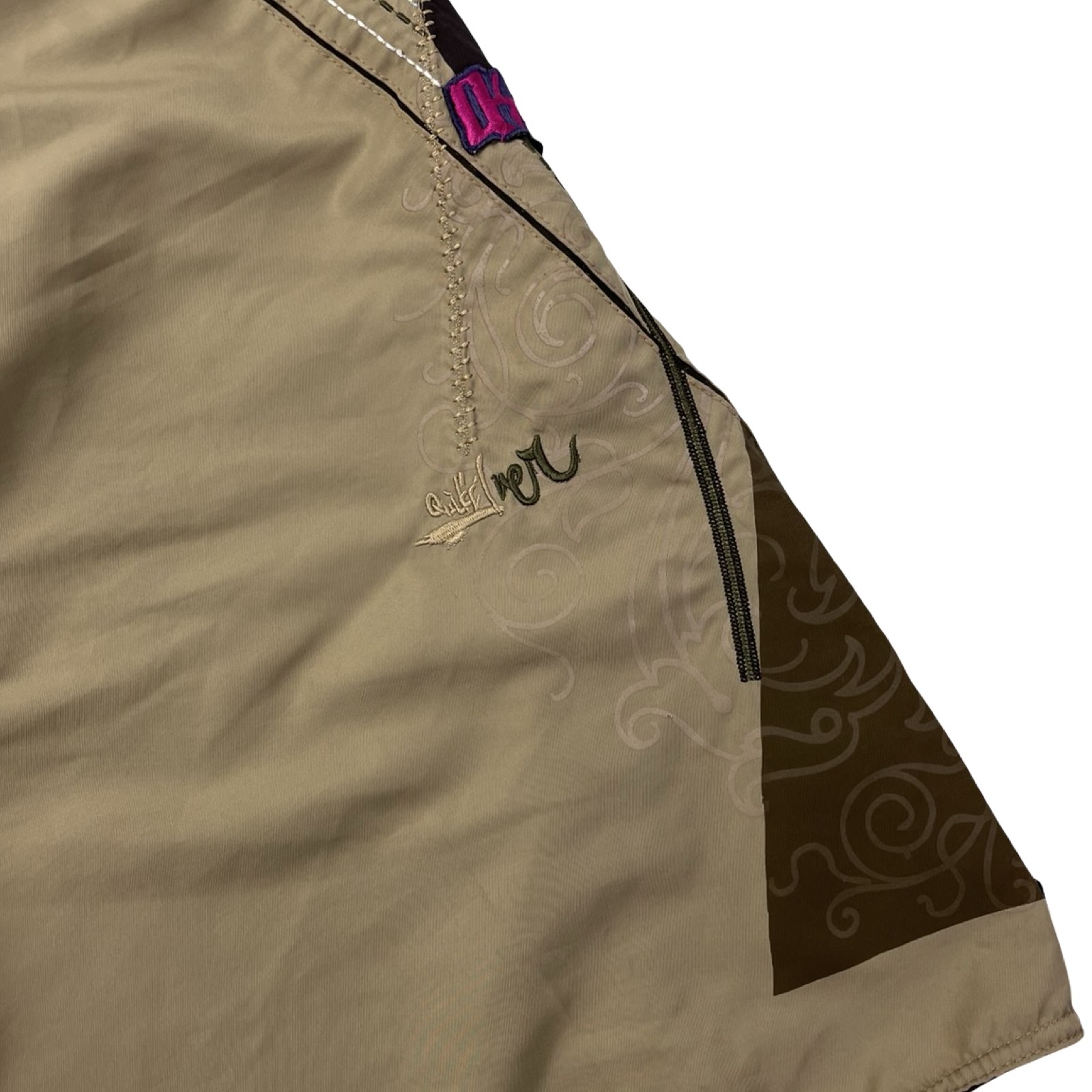 Vintage Y2K Quiksilver Board Shorts Beige/Brown