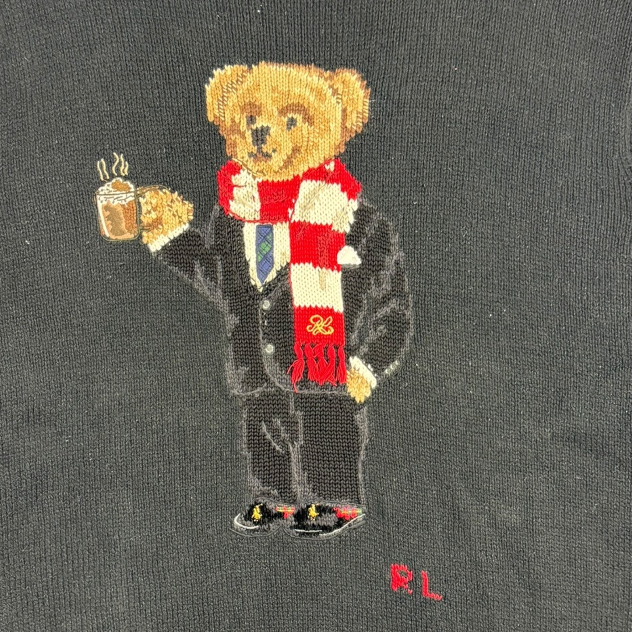 Vintage Polo Ralph Lauren Bear Knit Sweater