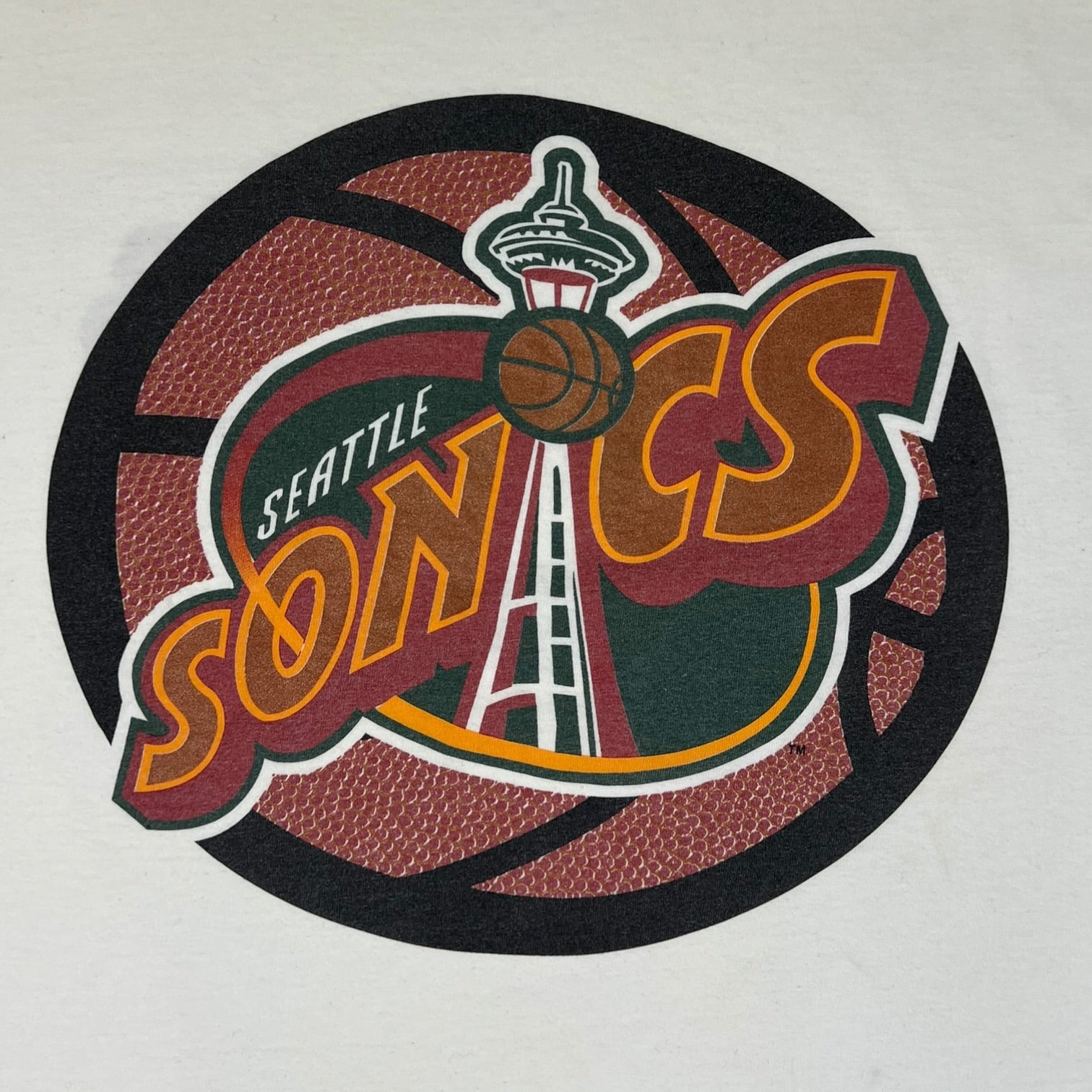 Vintage 90’s Seattle Supersonics T-Shirt White