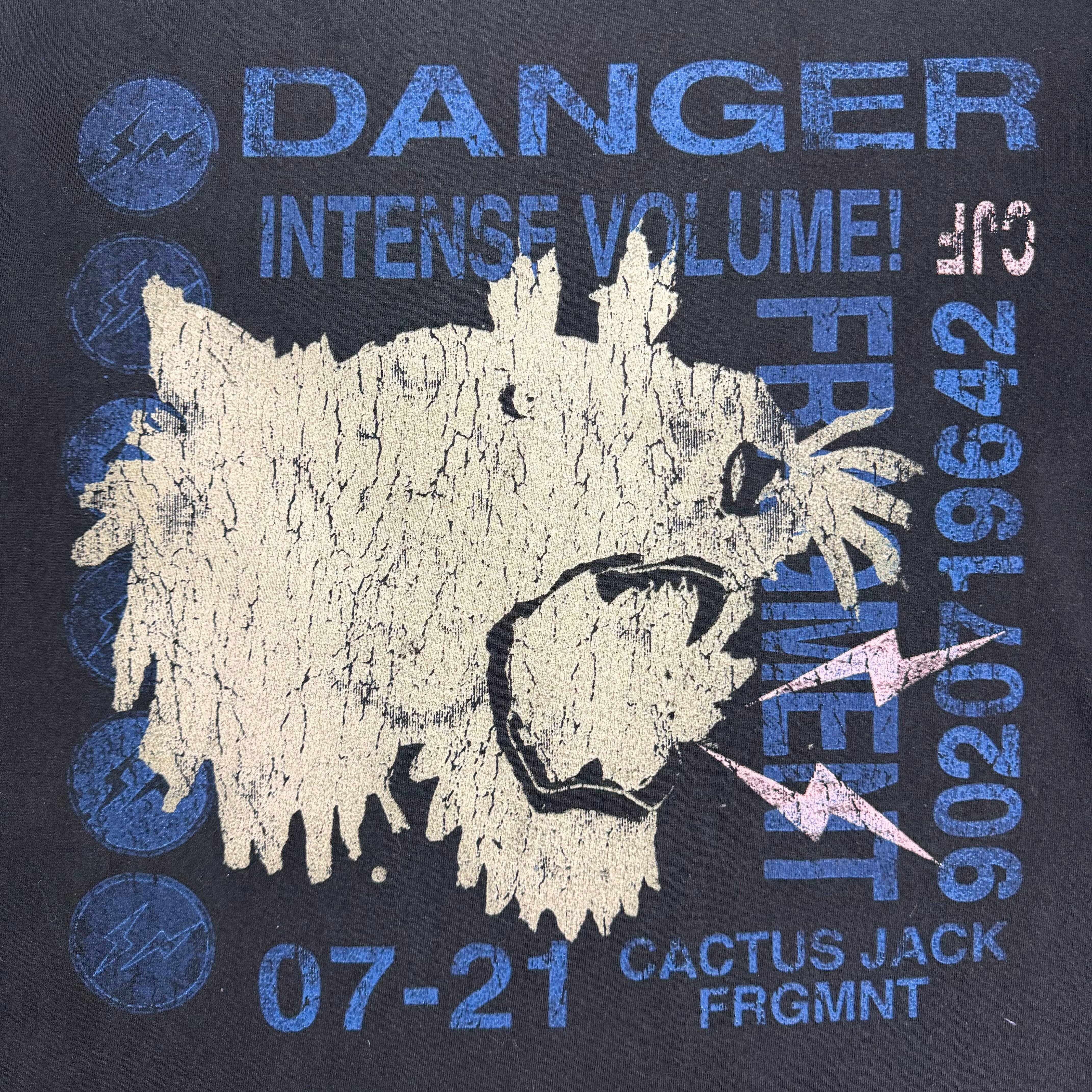 Travis Scott Cactus Jack For Fragment Danger Tee Black