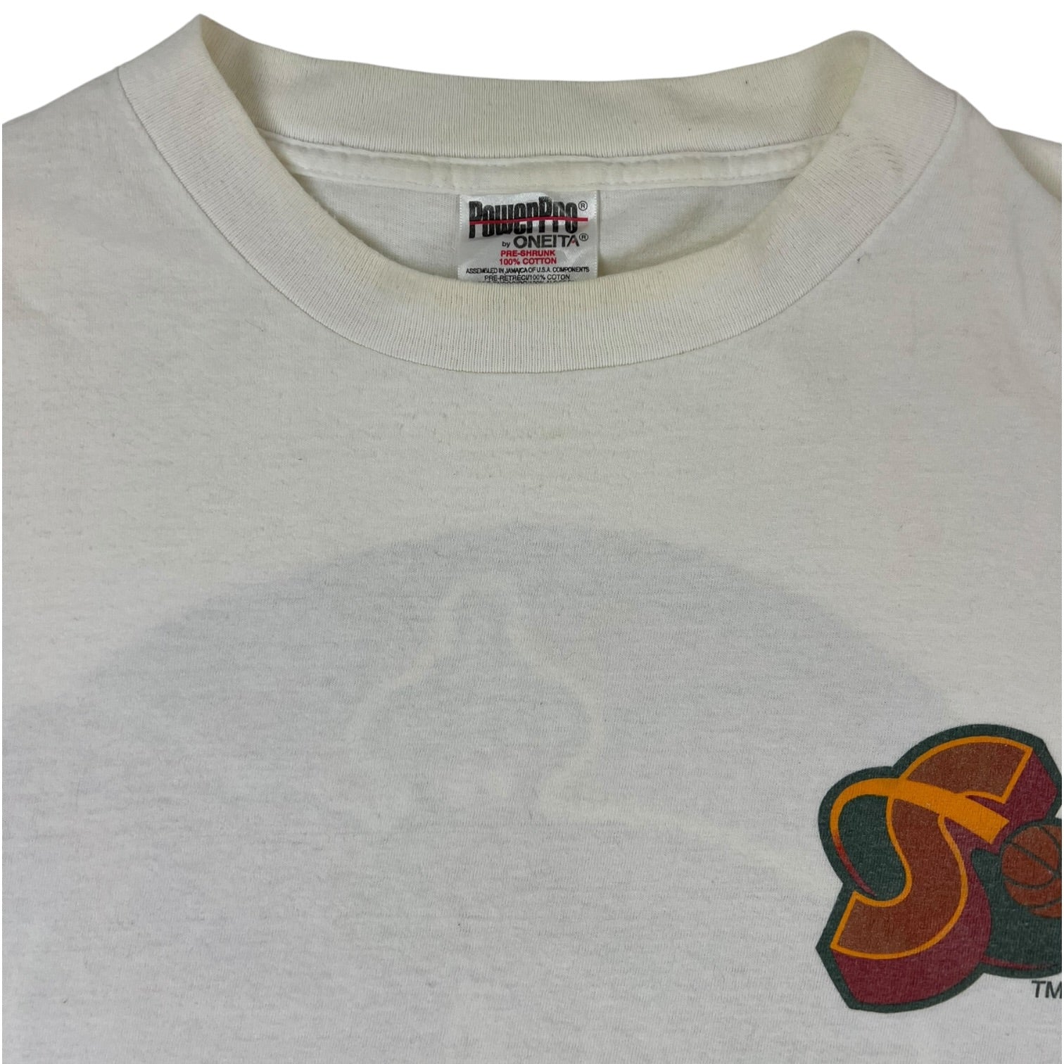 Vintage 90’s Seattle Supersonics T-Shirt White