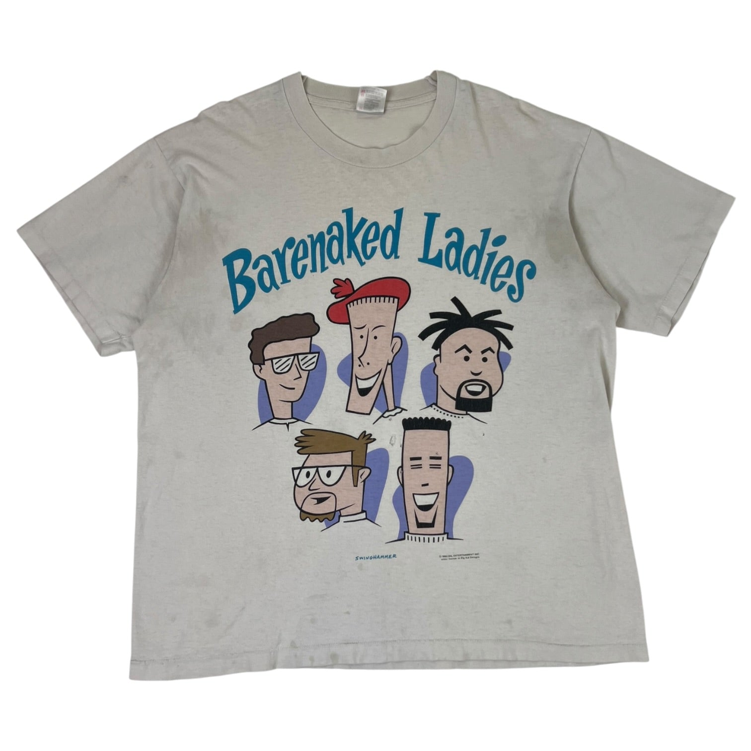 Vintage 1993 Barenaked Ladies Tour T-Shirt White