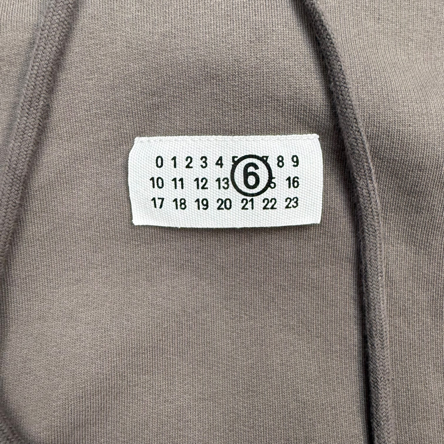 MM6 Maison Margiela Numbers Motif Hoodie Brown