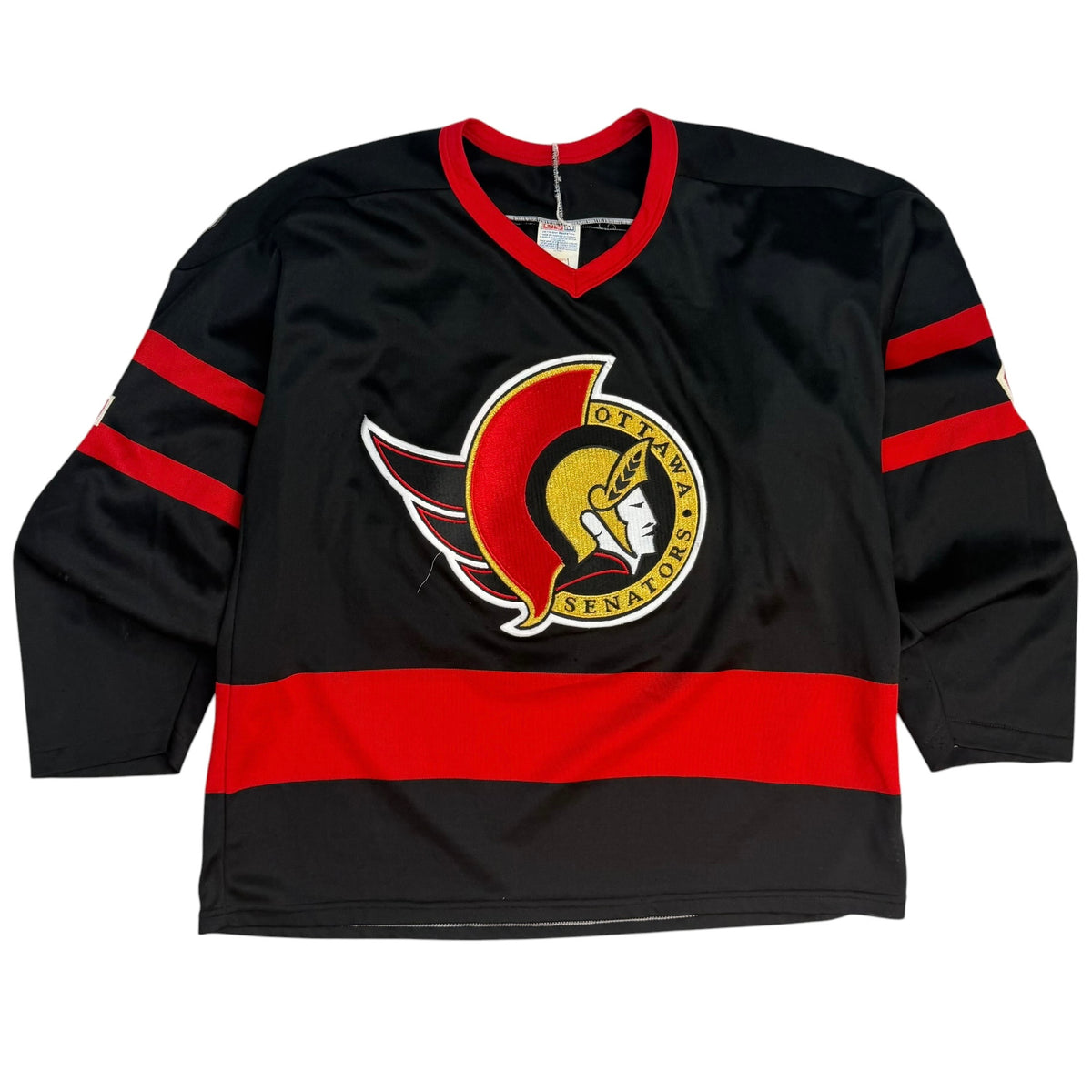 Vintage Ottawa Senators Mike Peluso Jersey Black