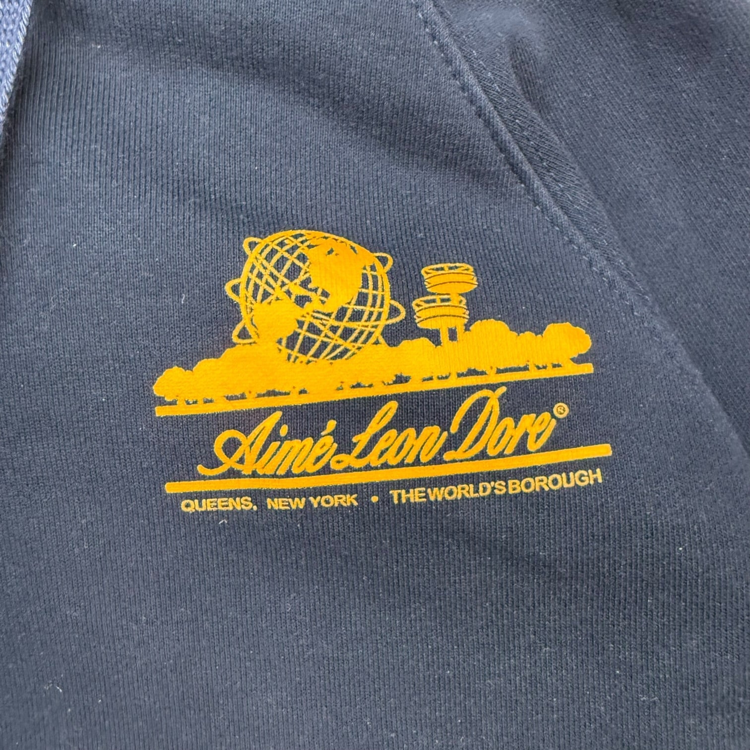 Aimé Leon Dore Unisphere Hoodie Navy Blue