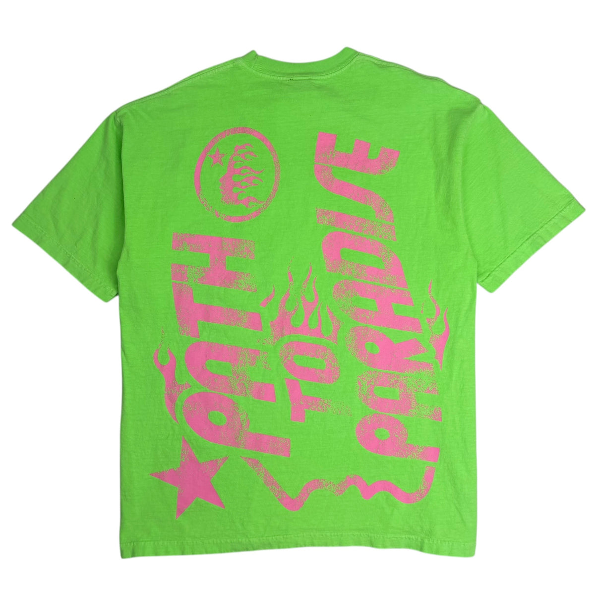 Hellstar Jesus Emblem Path To Paradise Tee Green
