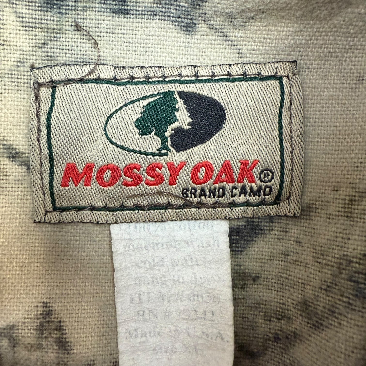 Vintage Mossy Oak Zip Up Bomber Jacket Camo