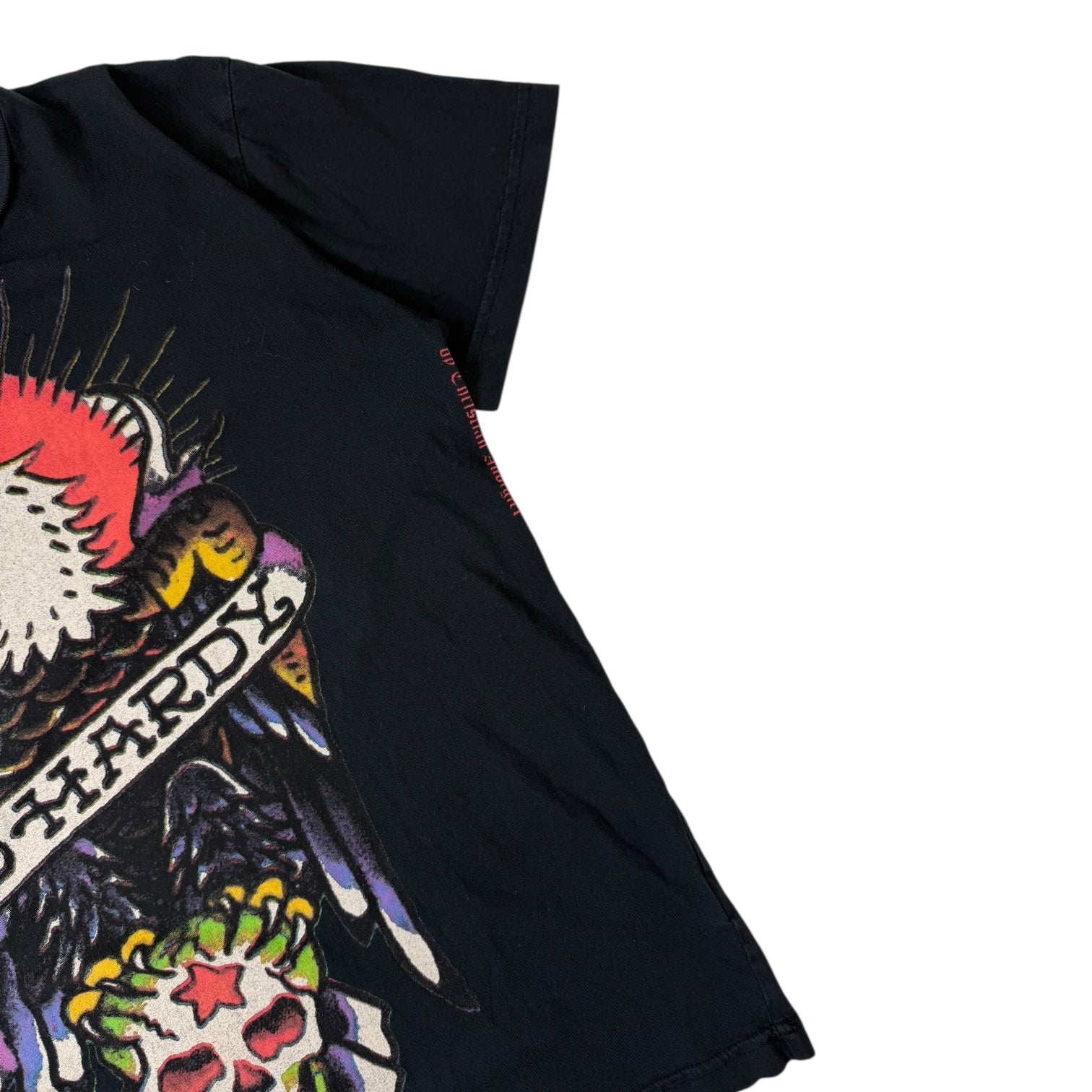 Vintage Ed Hardy Eagle And Skull Black