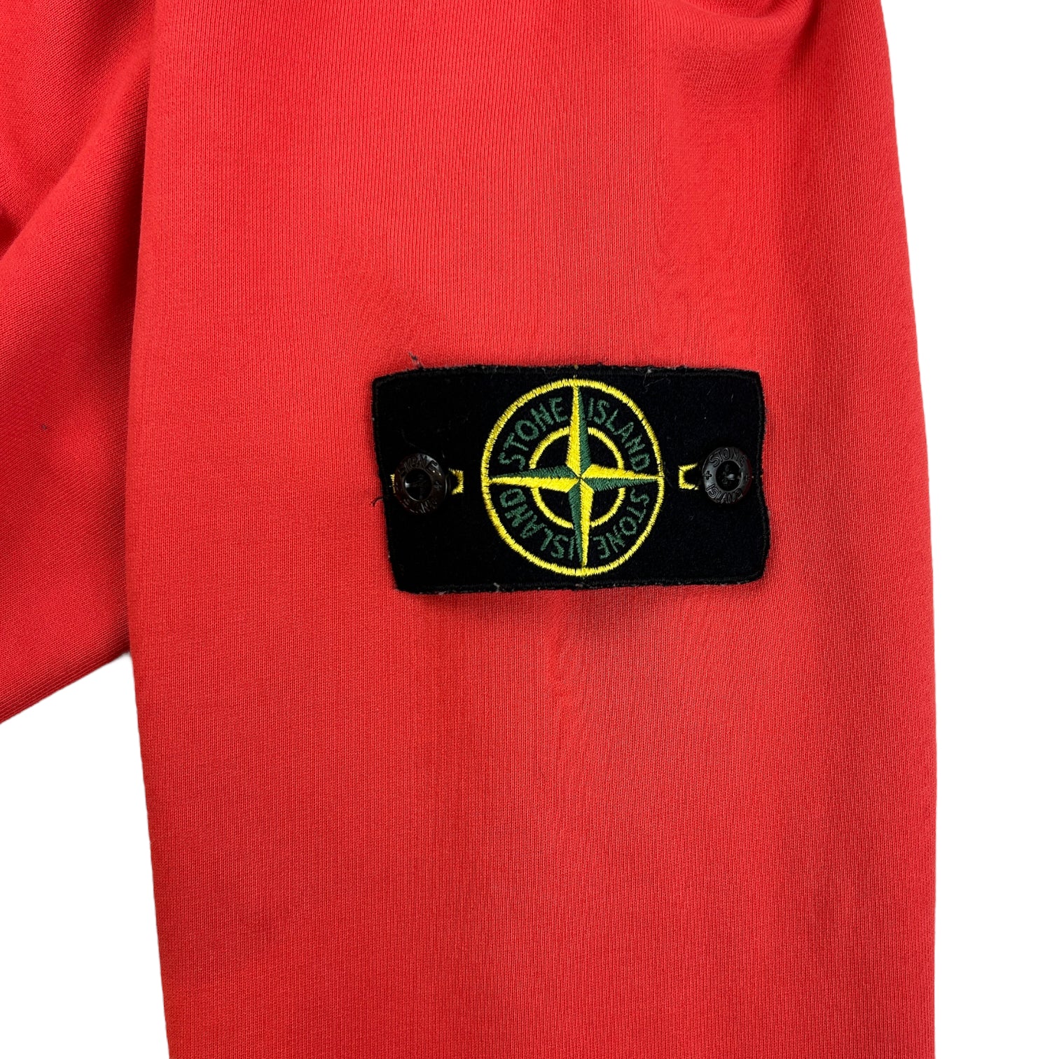 Stone Island French Terry Hoodie Red