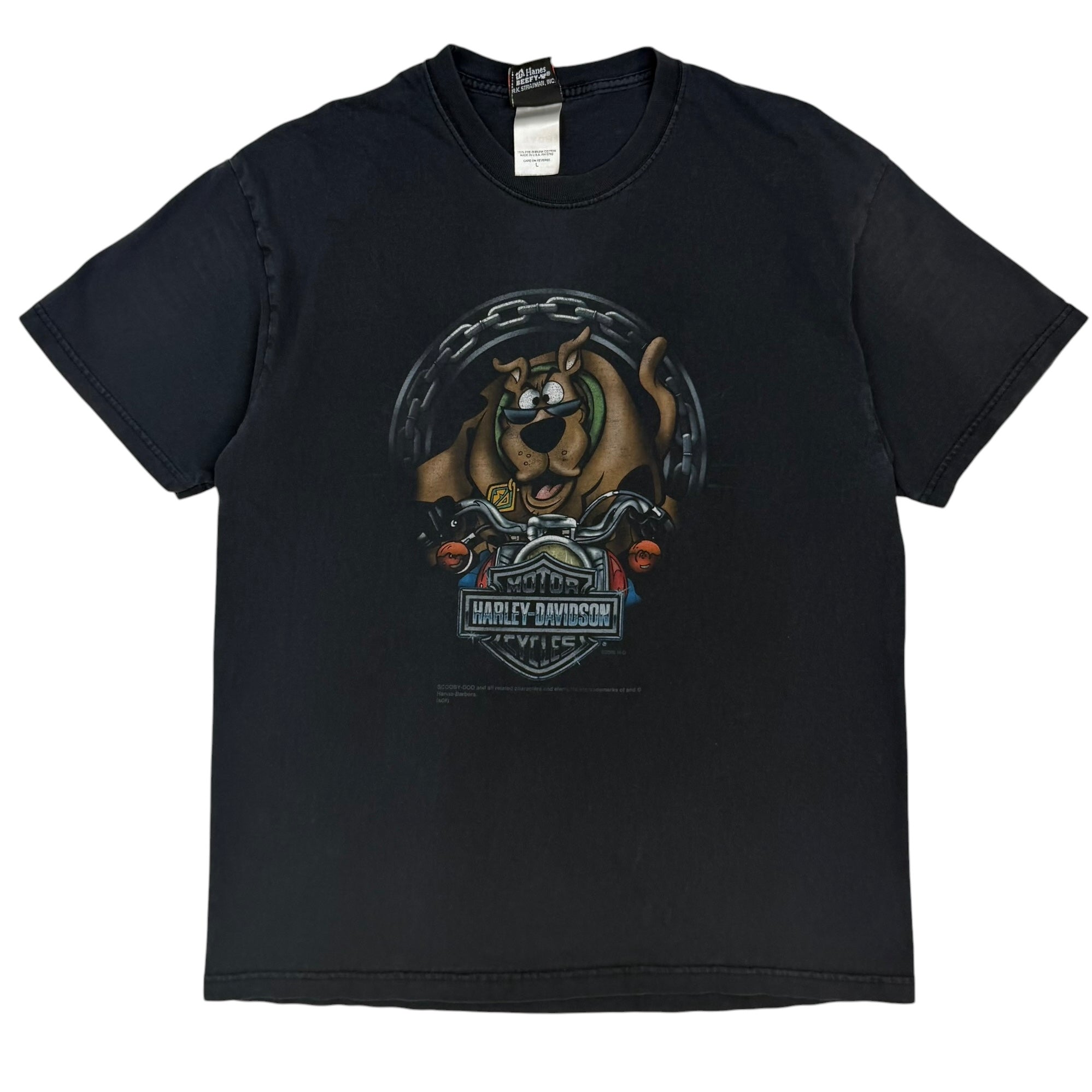 Vintage Harley Davidson Looney Tunes Tee Black