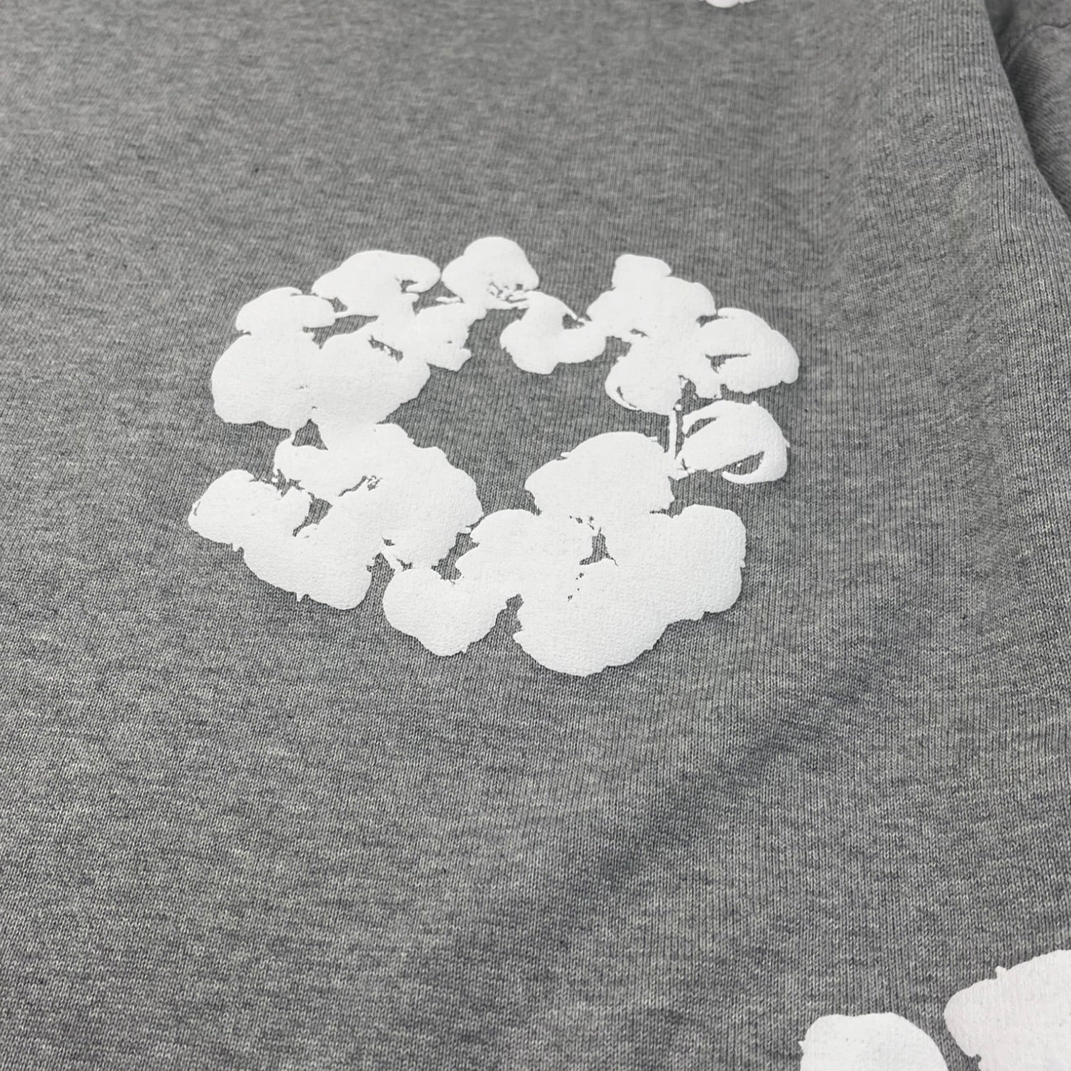 Denim Tears Cotton Wreath L/S Tee Grey