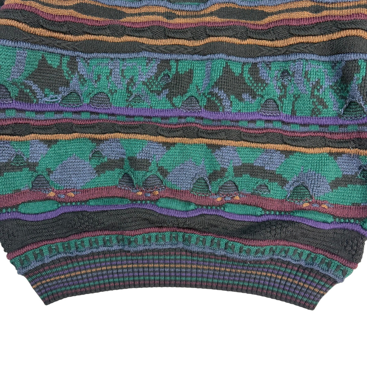 Vintage Tosani 3D Knit Sweater Green