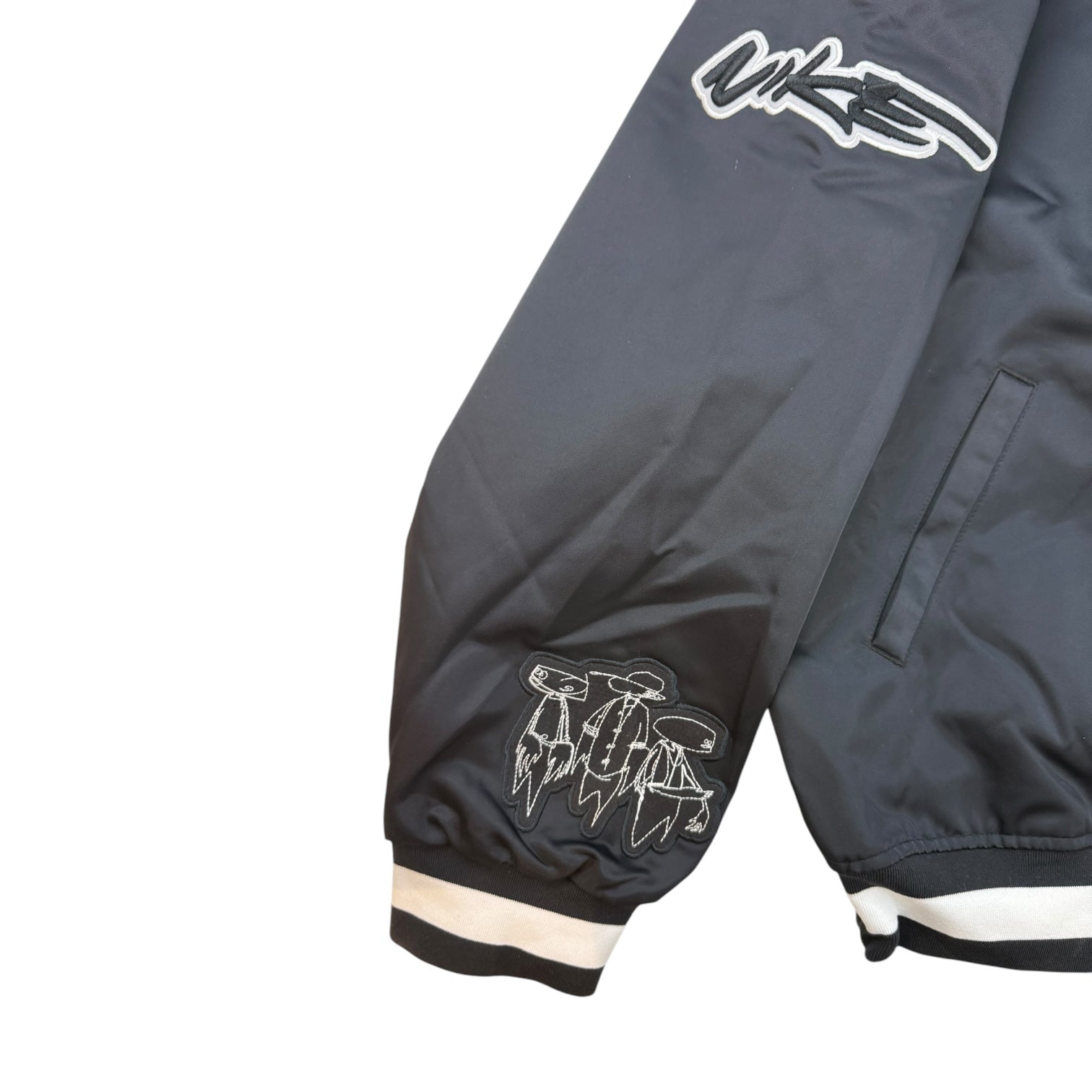 Nike x Futura Japan Exclusive Dugout Satin Jacket Black