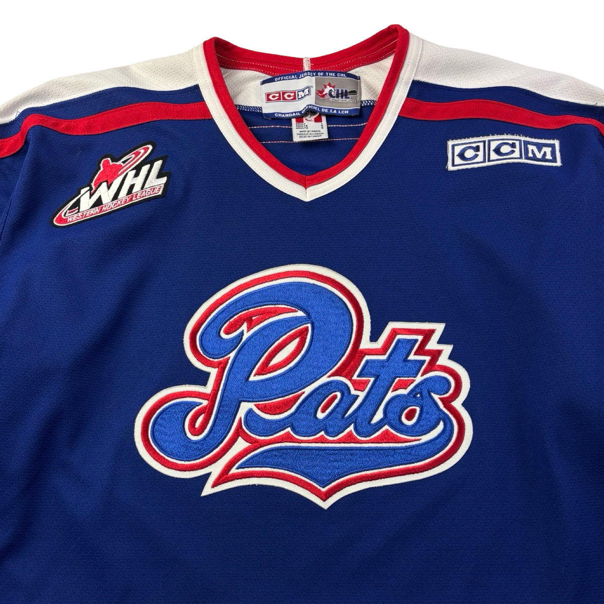 Vintage Maska Regina Pats WHL Away Jersey