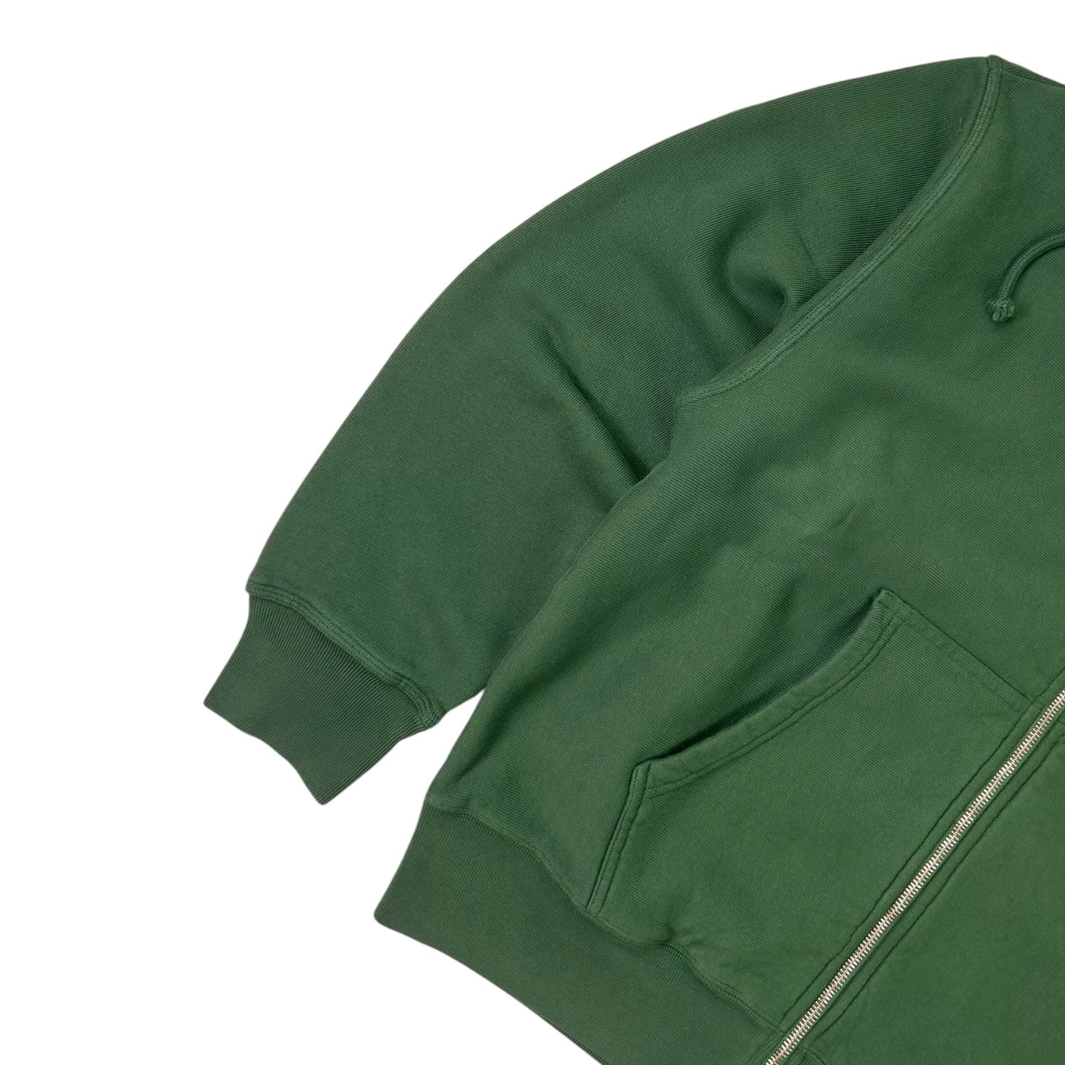 Stussy Wear Pig Dyed Zip Up Hoodie Green