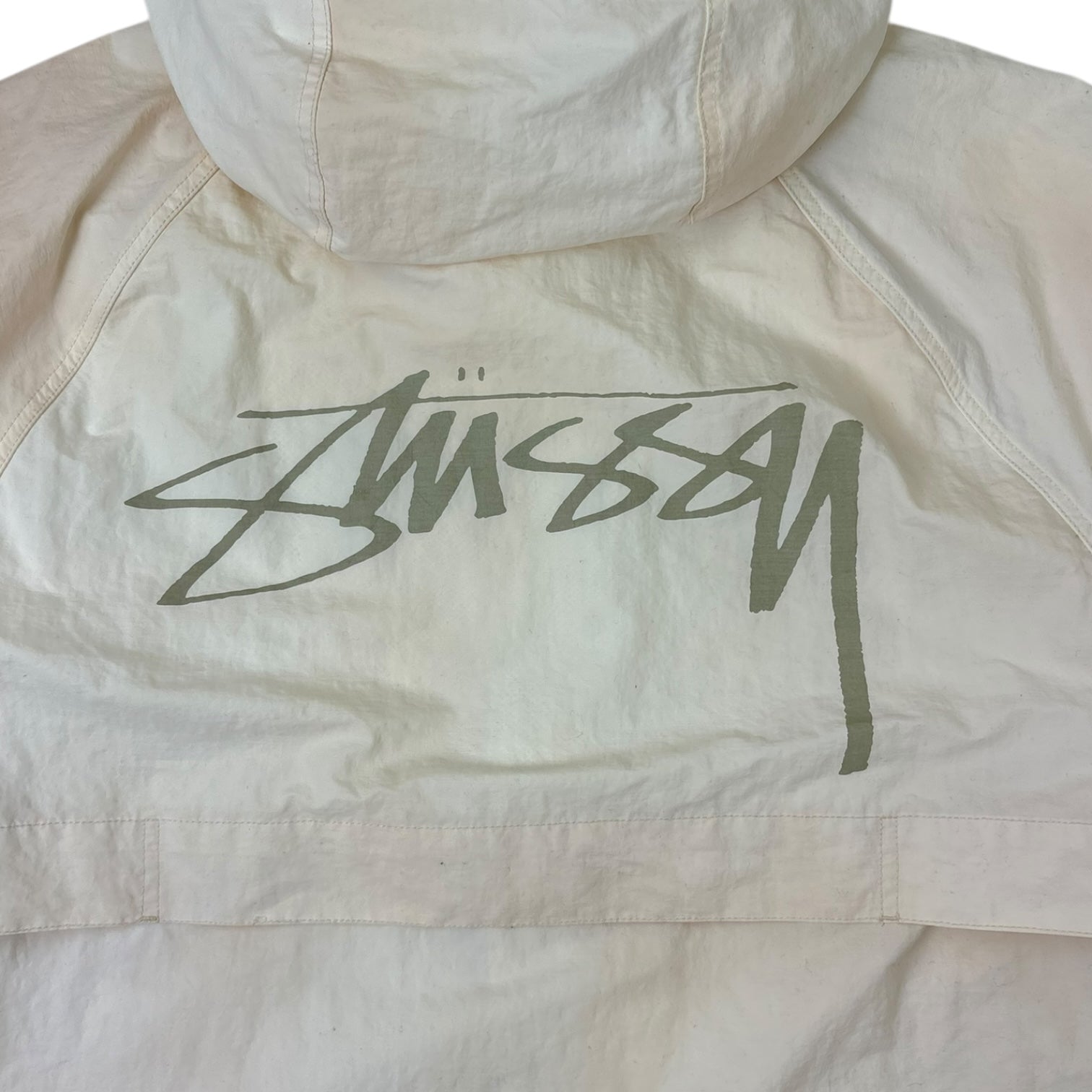 Stussy Wave Dye Beach Shell Jacket Bone