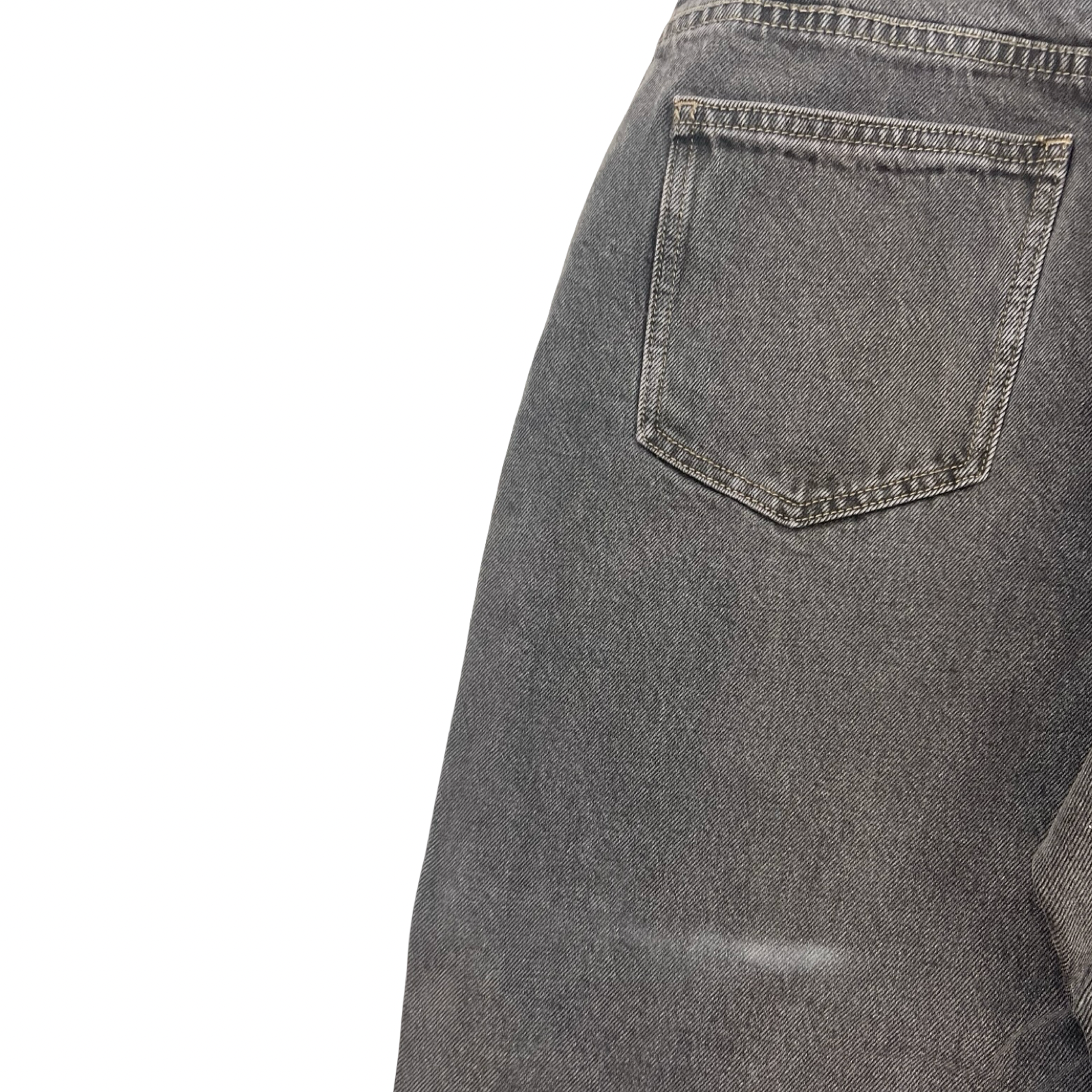 Light Grey Baggy Relaxed Utility Denim Jeans