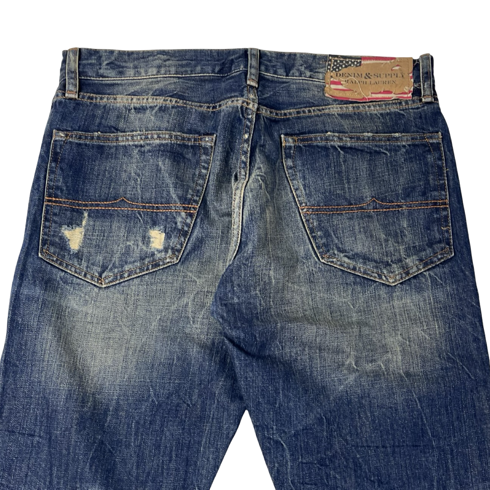 Vintage Denim & Supply Ralph Lauren Flared Jean Pant Dark Wash