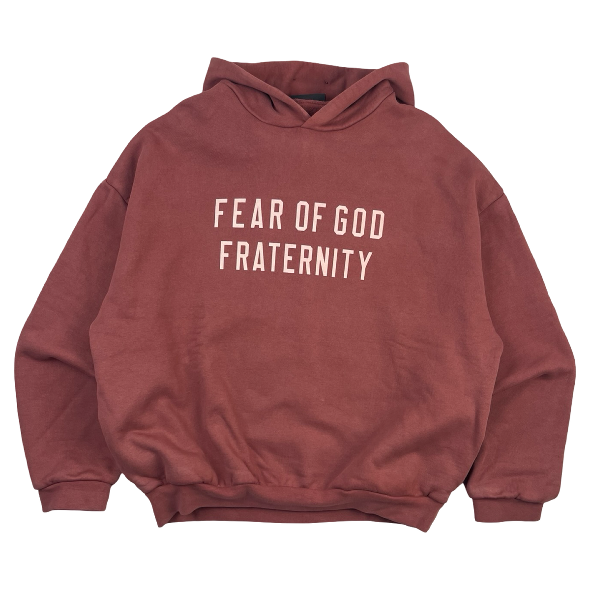 Fear Of God Essentials Fraternity Hoodie Crimson