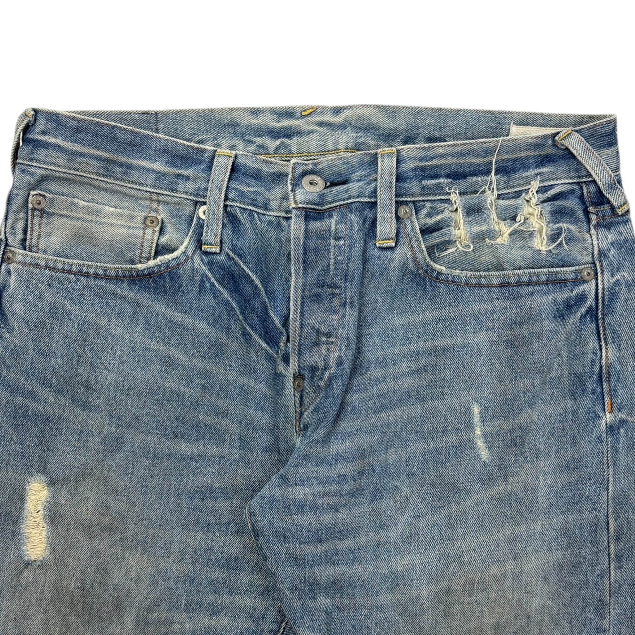 Evisu Genes Straight Cut Light Wash Denim