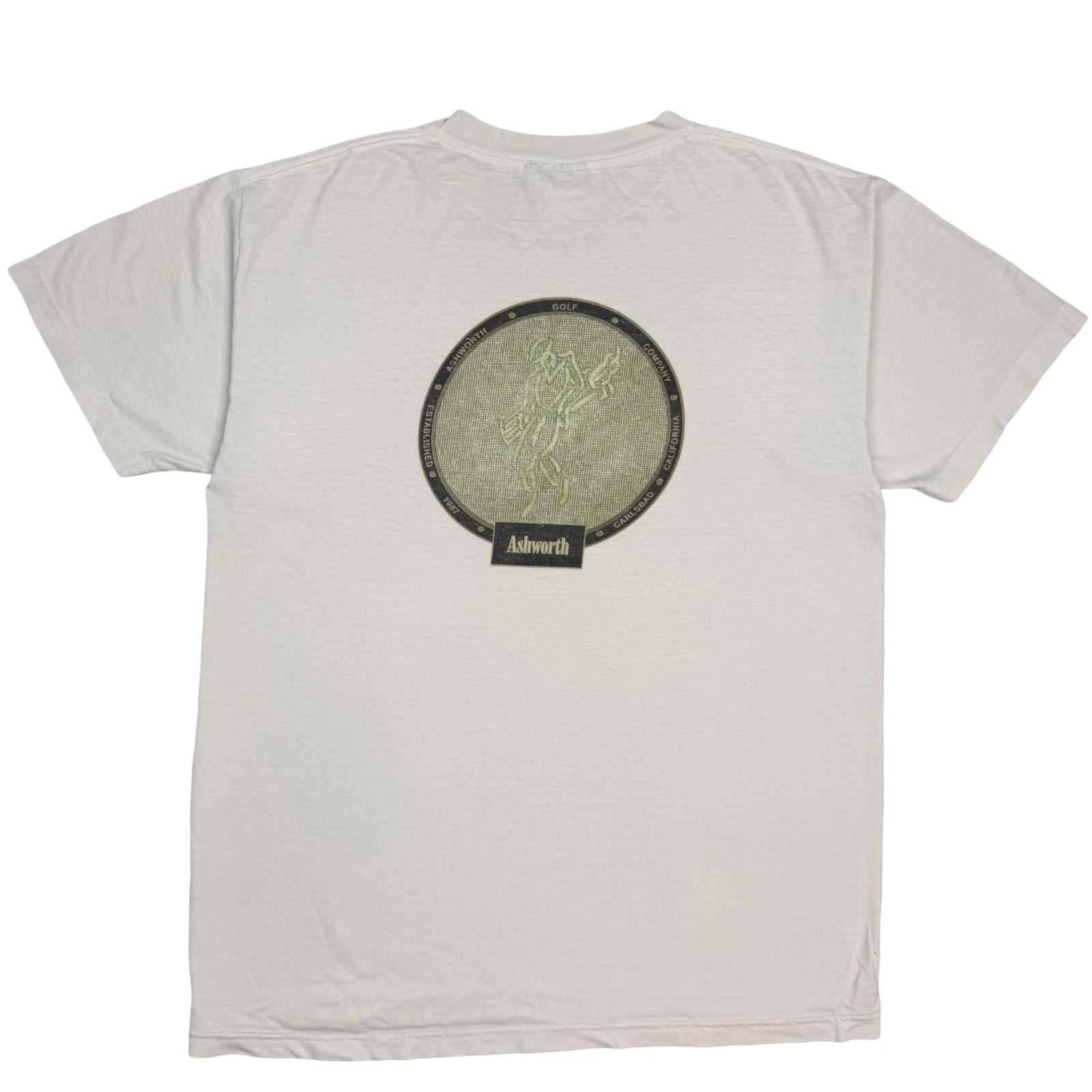 Vintage Ashworth Golf Tee White