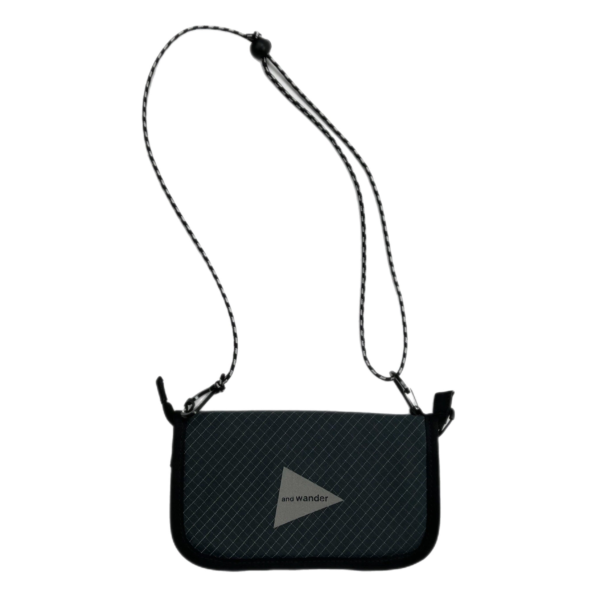 And Wander Reflective Rip Pouch Charcoal