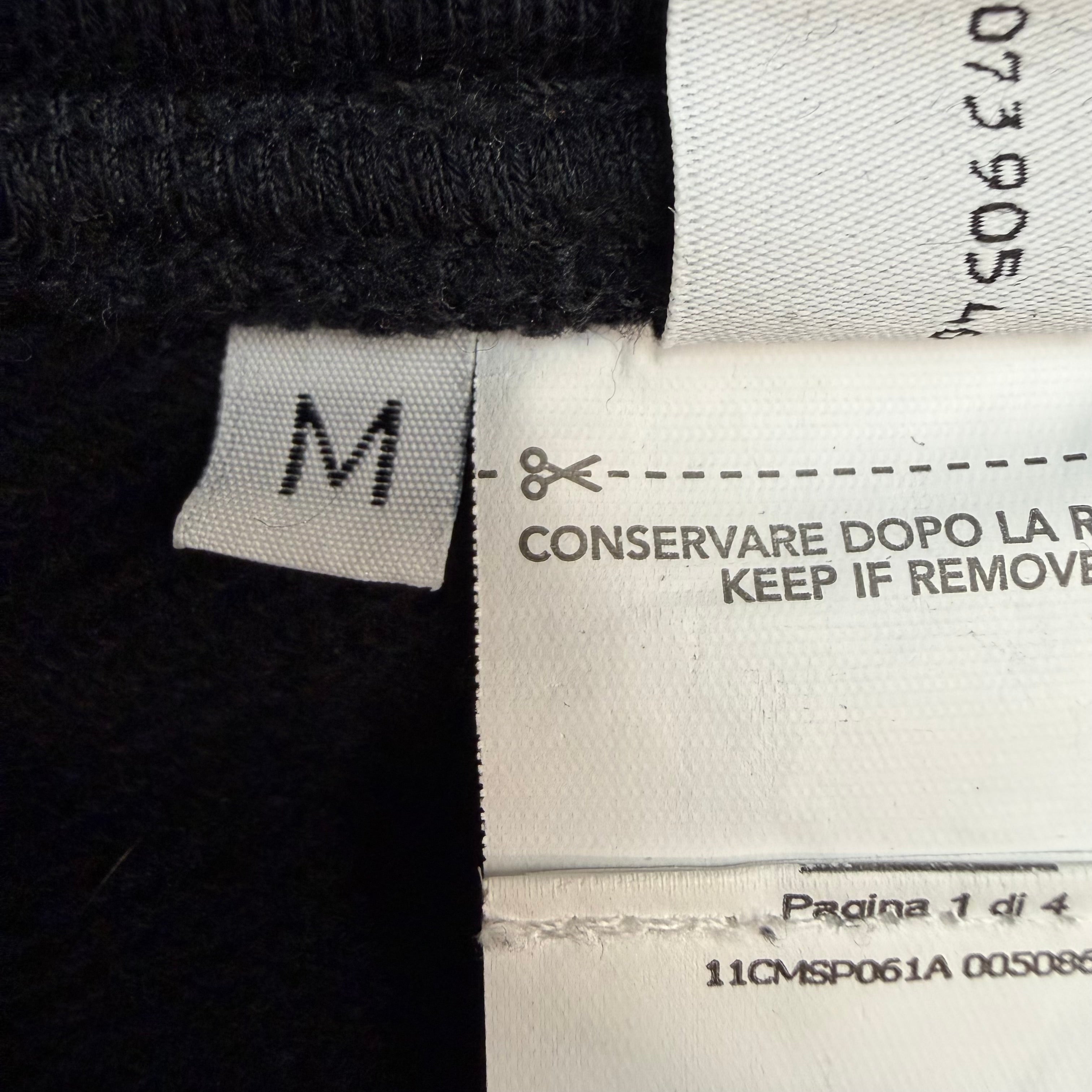 CP Company Side Zip Logo Jogger Black