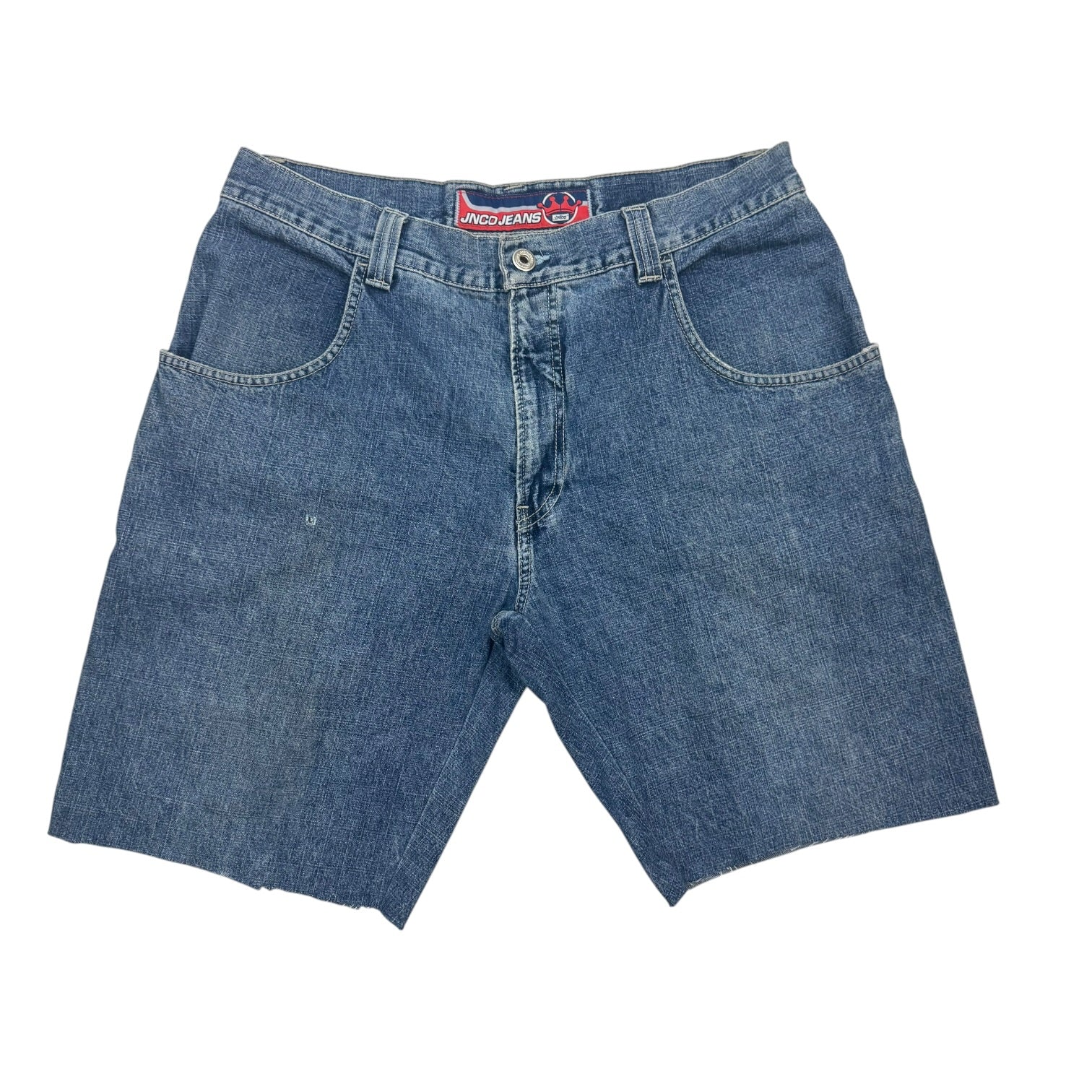 Vintage JNCO Jeans Denim Cut Off Shorts Medium Wash