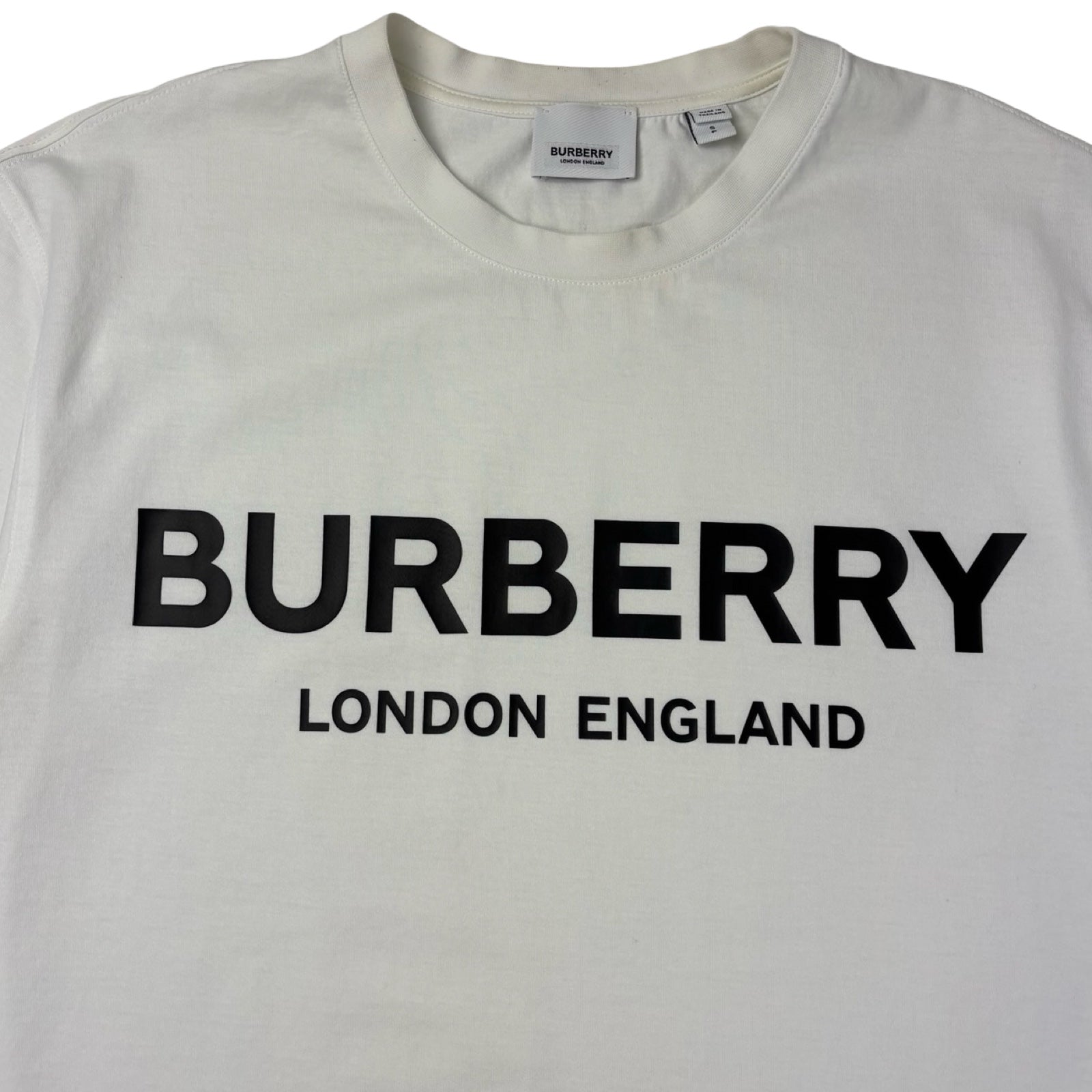 Burberry Logo Print Tee White