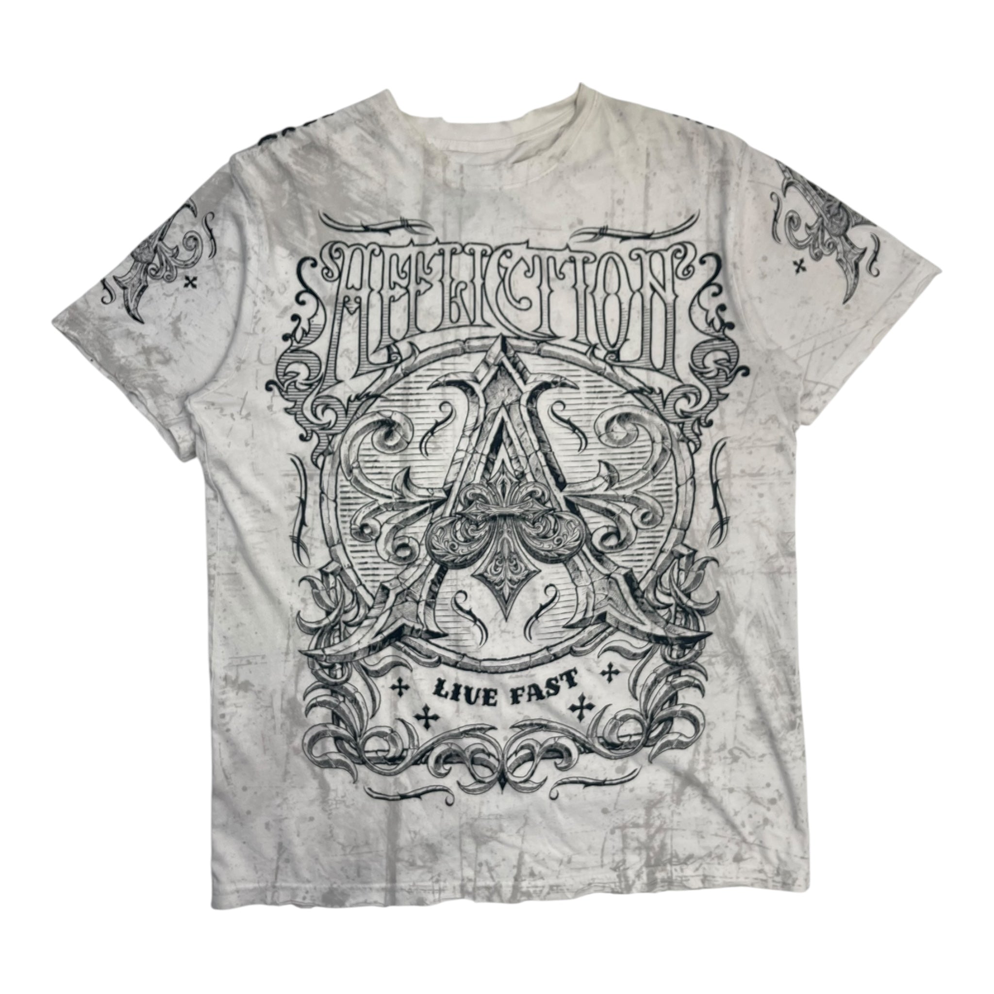 Y2K Affliction Seam Stitched Cyber T-Shirt